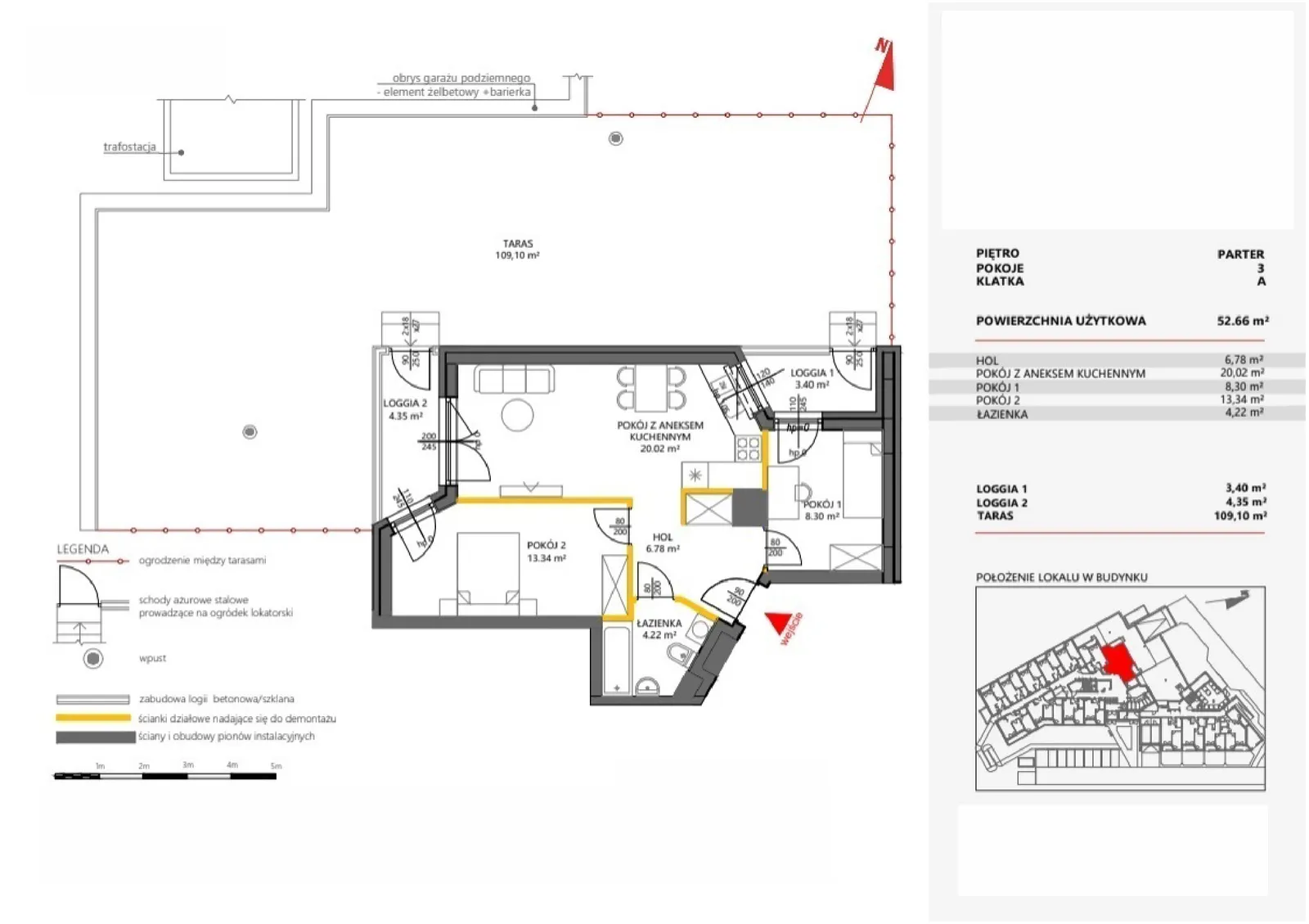 Floor plan: Apartment no. 11