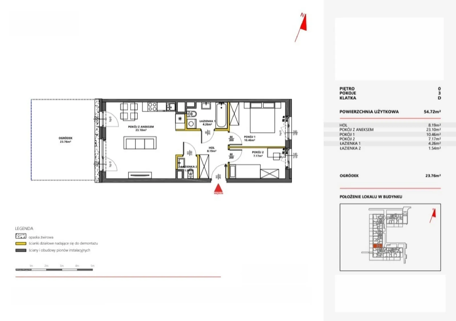 Floor plan: Apartment no. 80