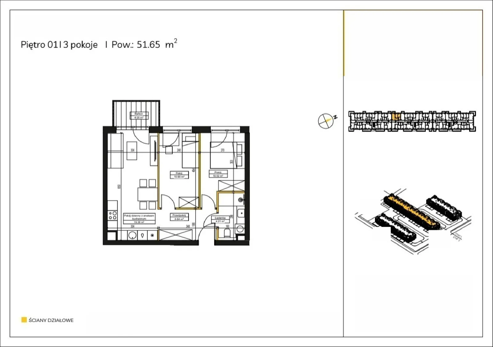 Floor plan: Apartment no. D/13