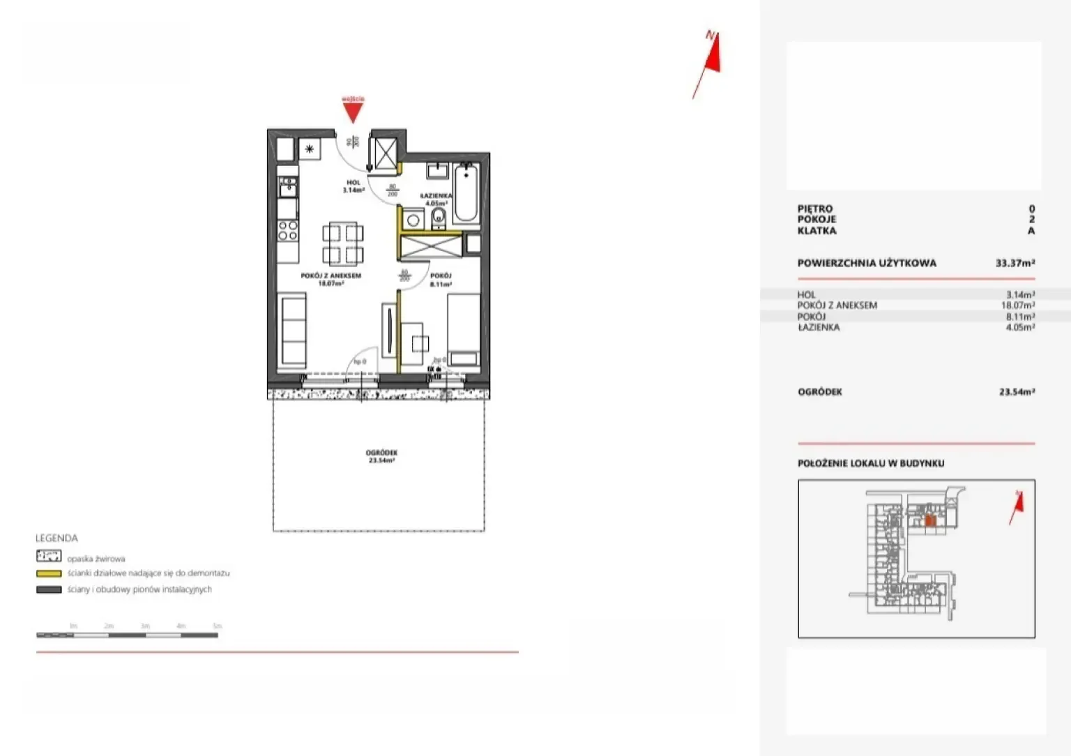 Floor plan: Apartment no. 2