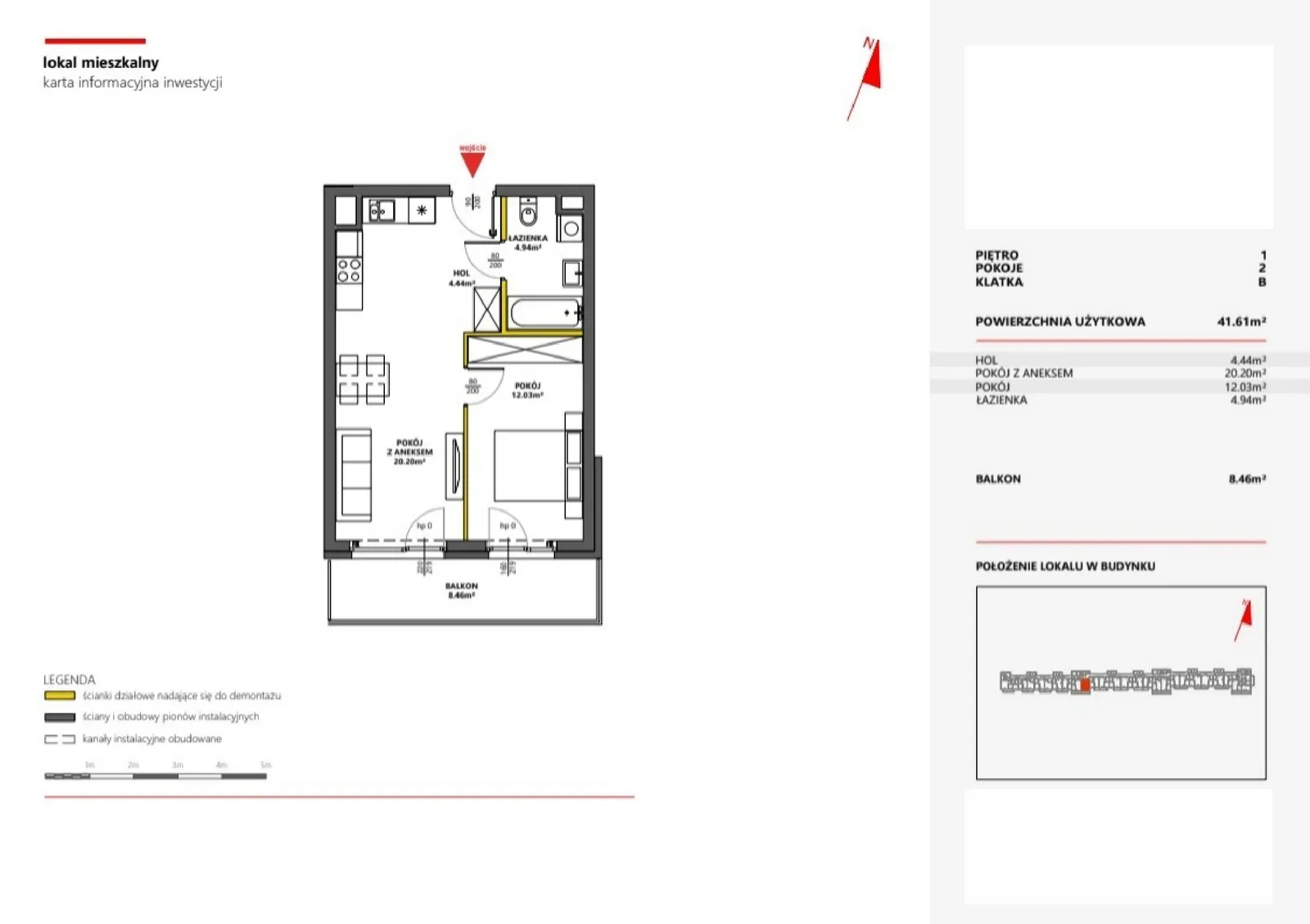 Floor plan: Apartment no. 22