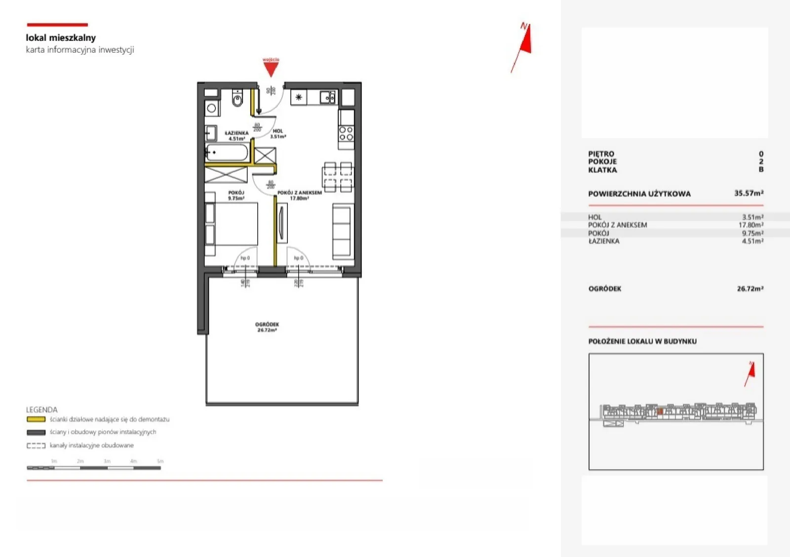 Floor plan: Apartment no. 9