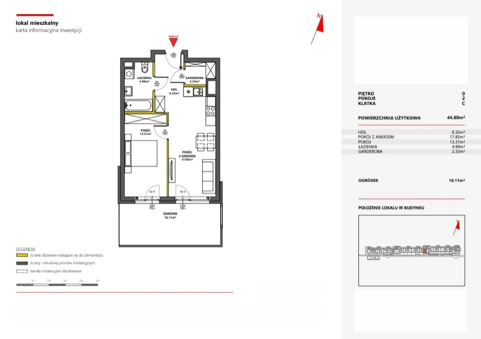 Floor plan: Apartment no. 85