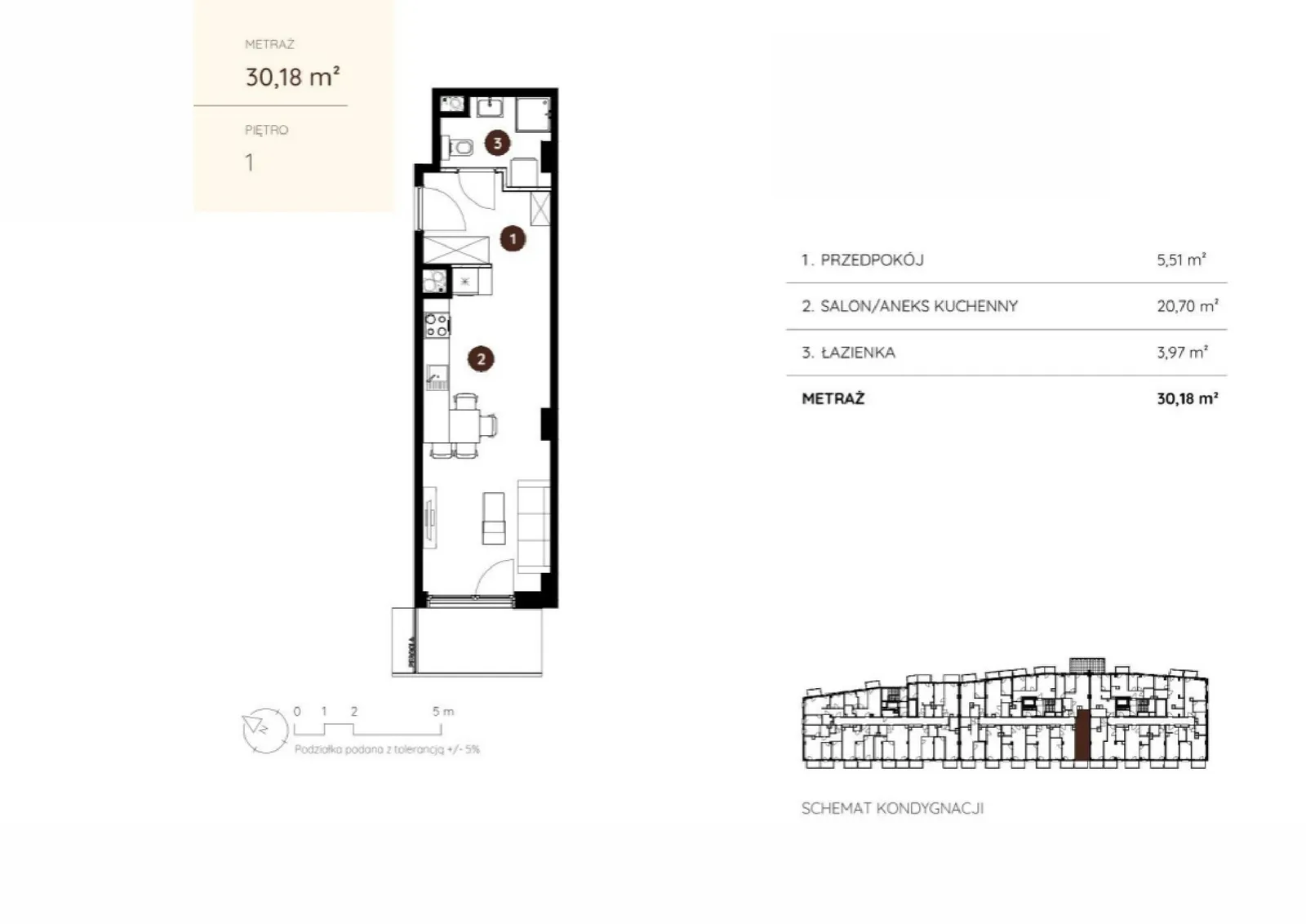 Floor plan: Apartment no. 2.A.1.02