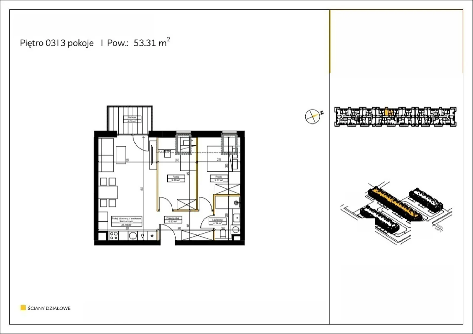 Floor plan: Apartment no. D/34