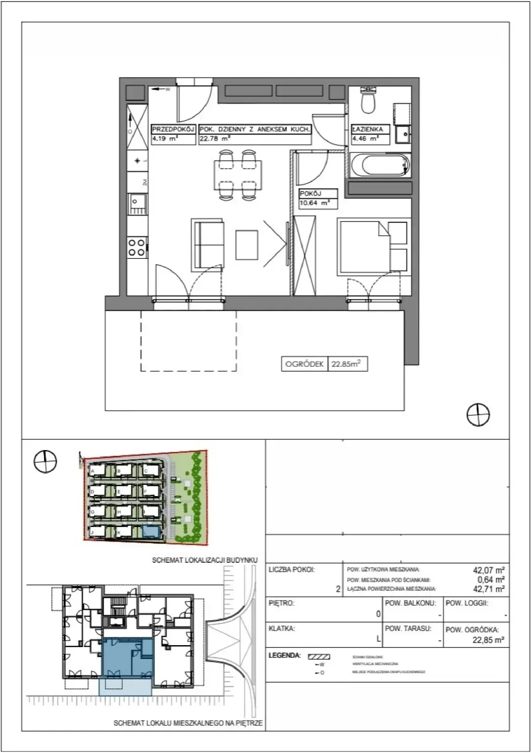 Floor plan: Apartment no. VV/L/0/2