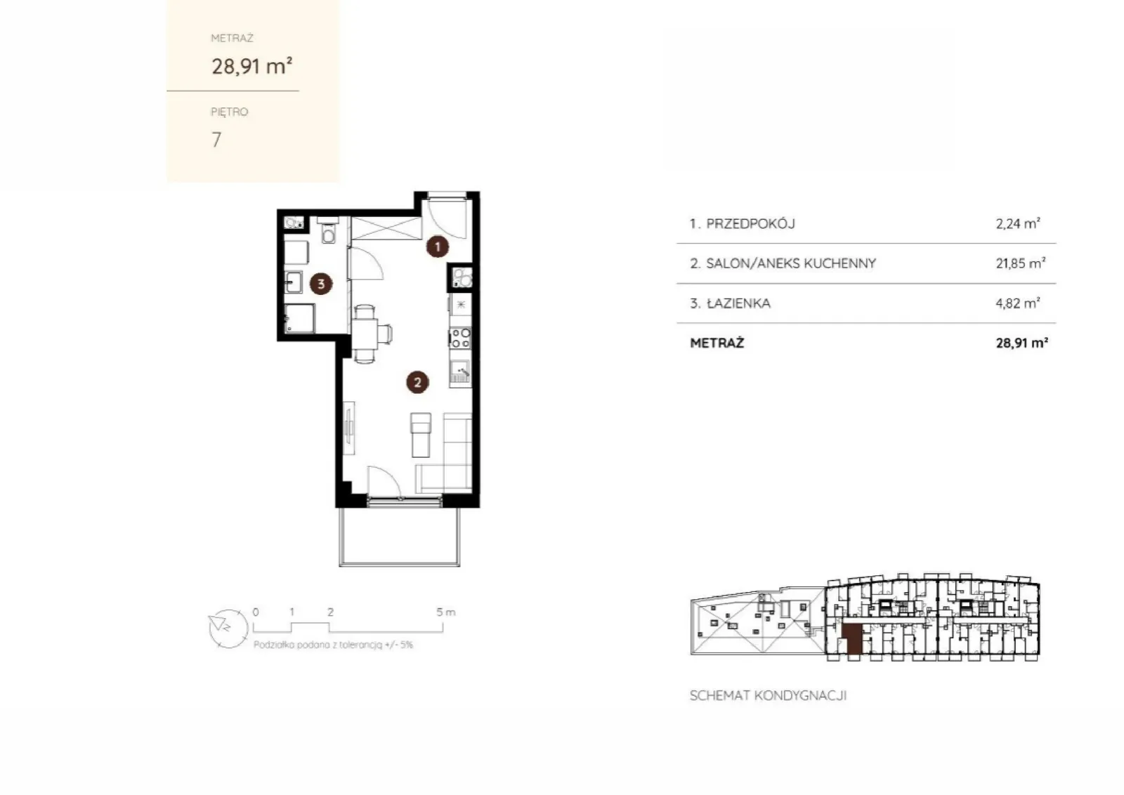Floor plan: Apartment no. 2.A.7.06