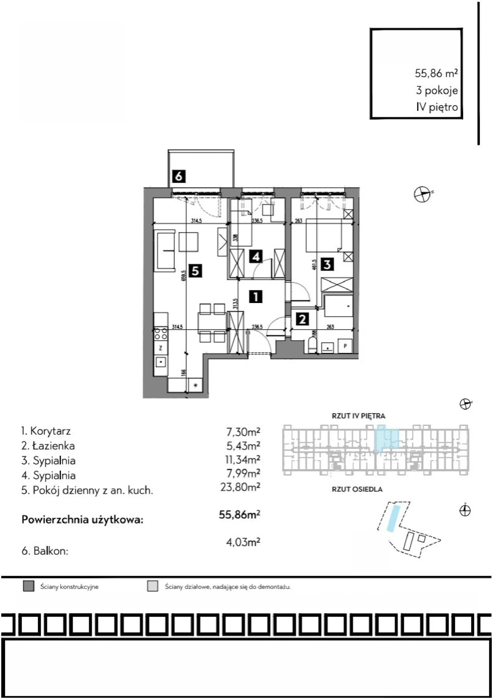 Floor plan: Apartment no. A2/4/5