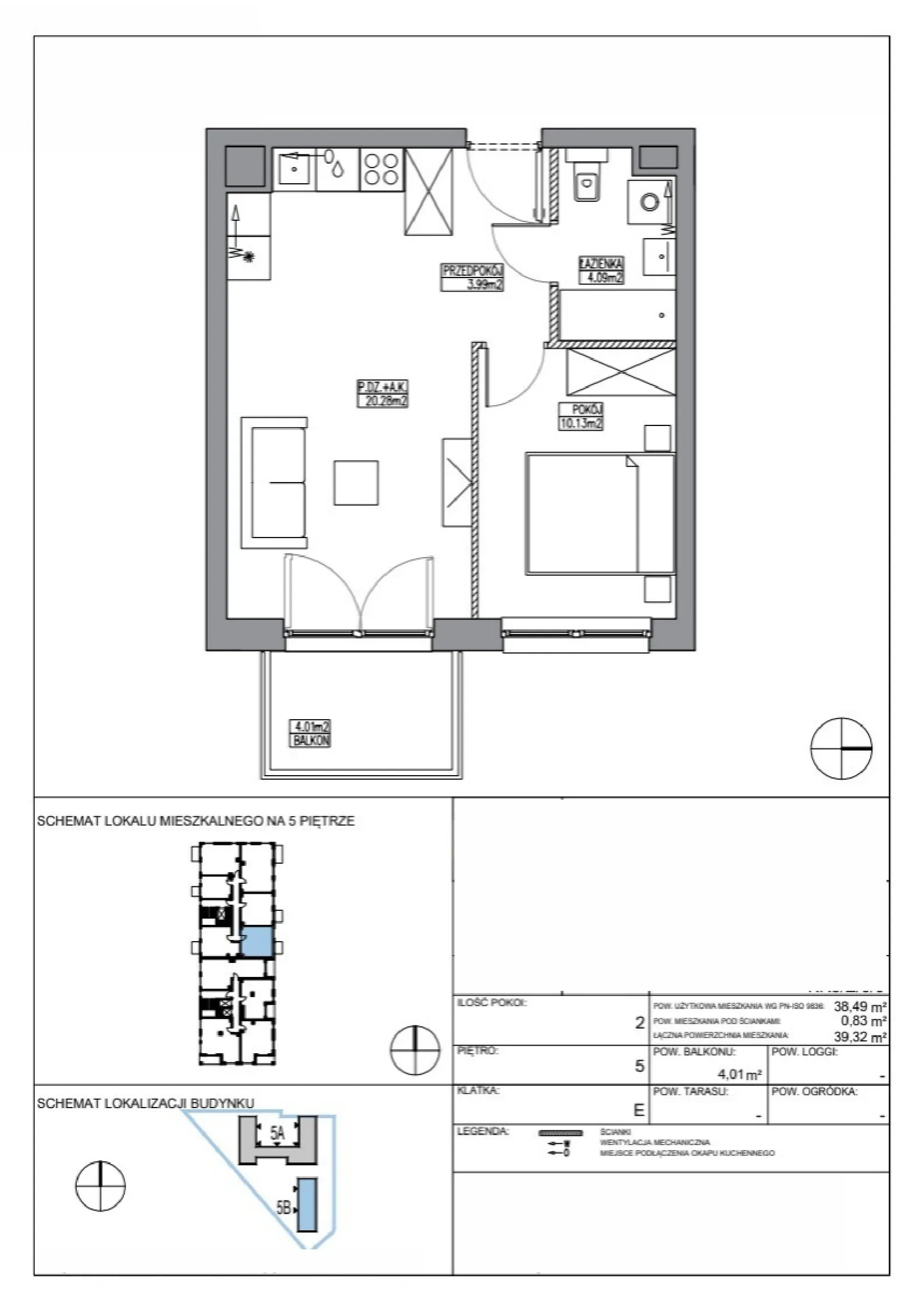 Планування: Квартира № KR5/E/5/5