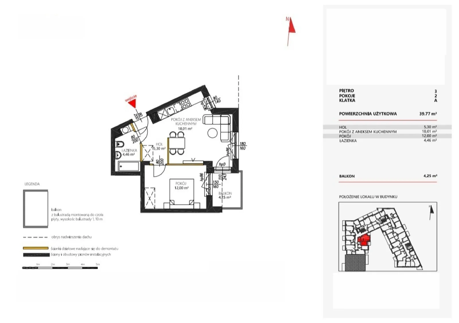 Floor plan: Apartment no. 19