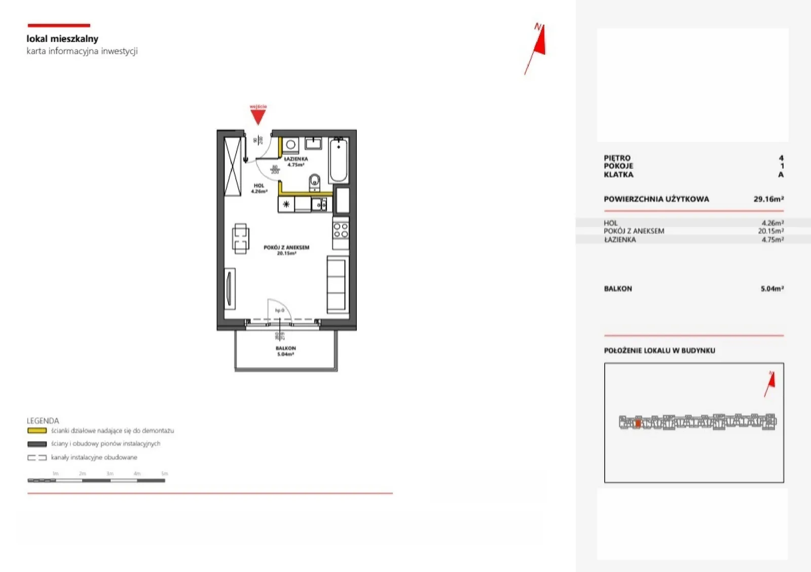 Floor plan: Apartment no. 58