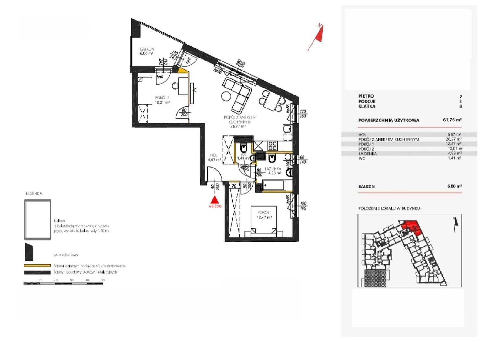 Floor plan: Apartment no. 31