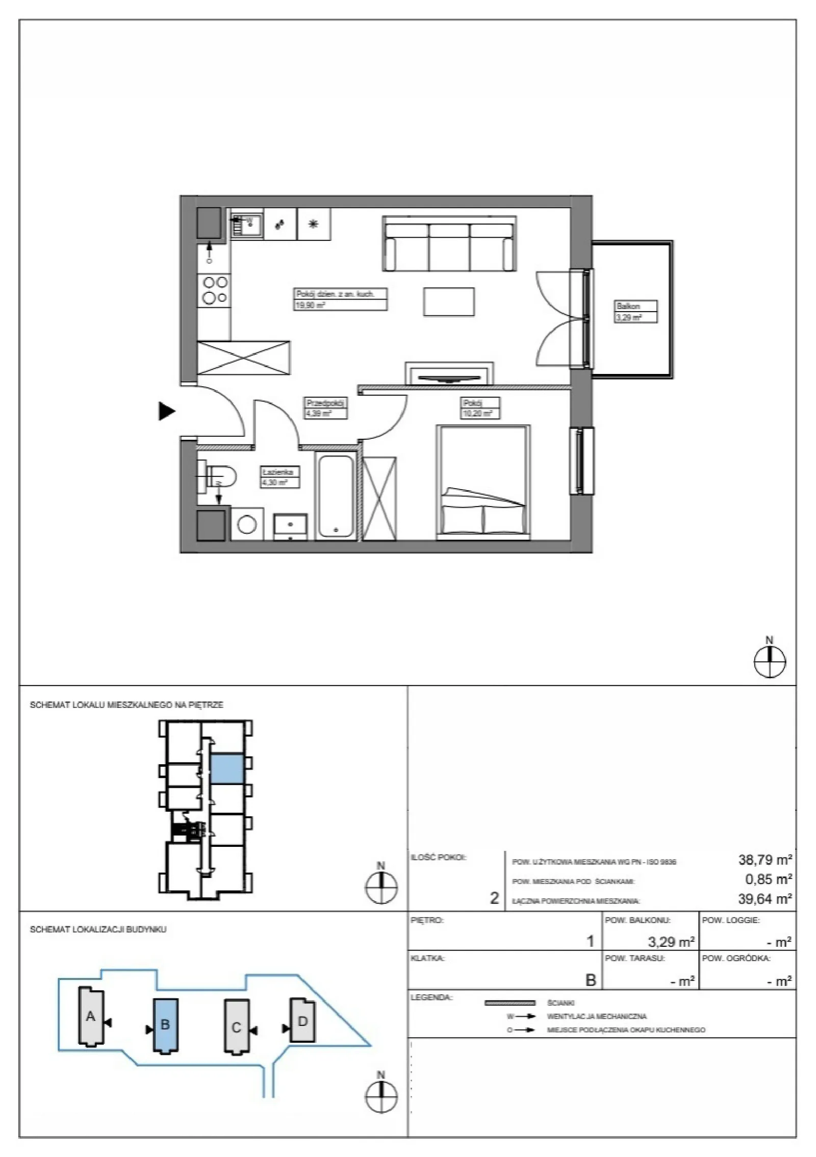 Планування: Квартира № KR8/B/1/5