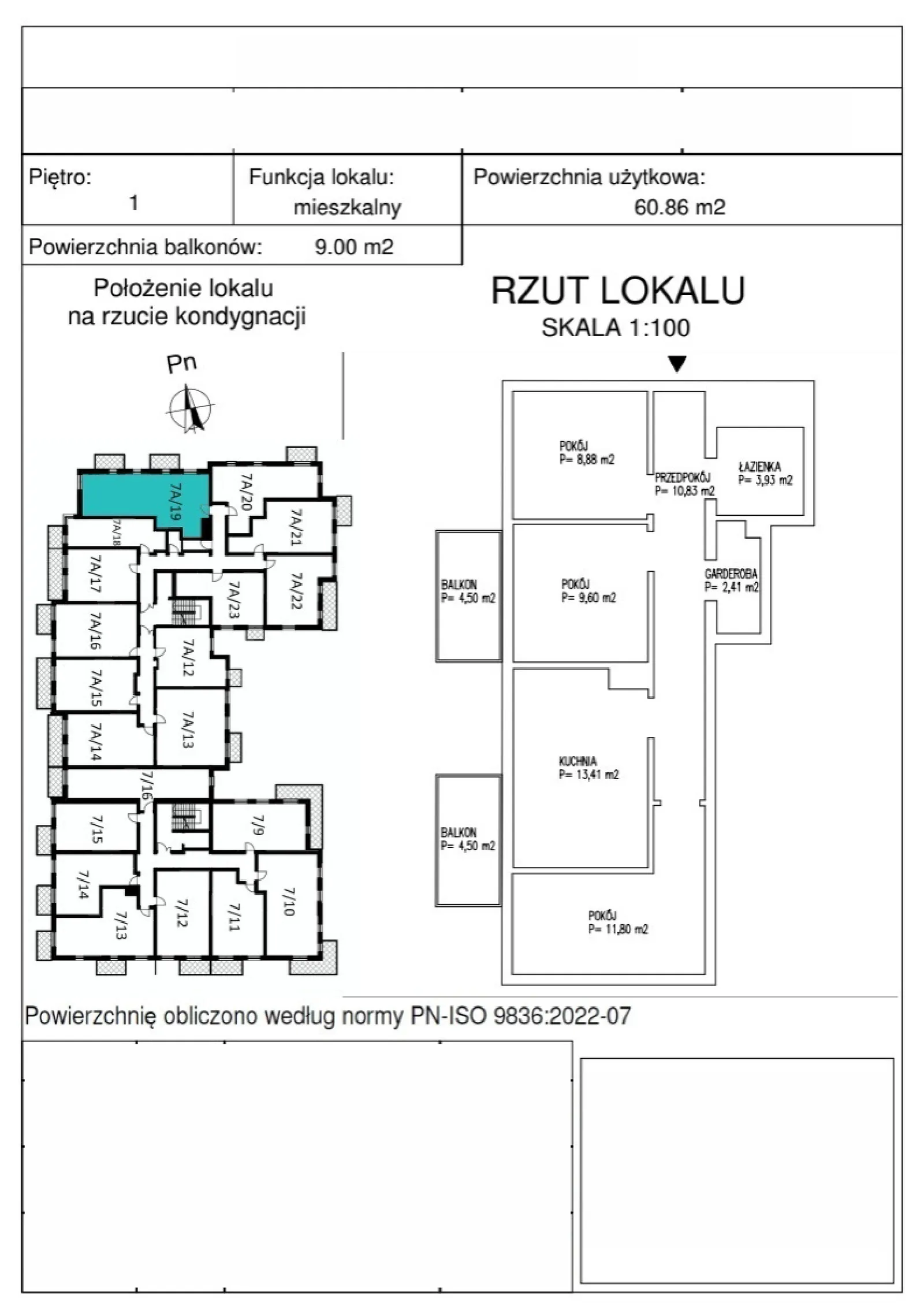 Rzut: Lokal A_1_19, 4 pok.