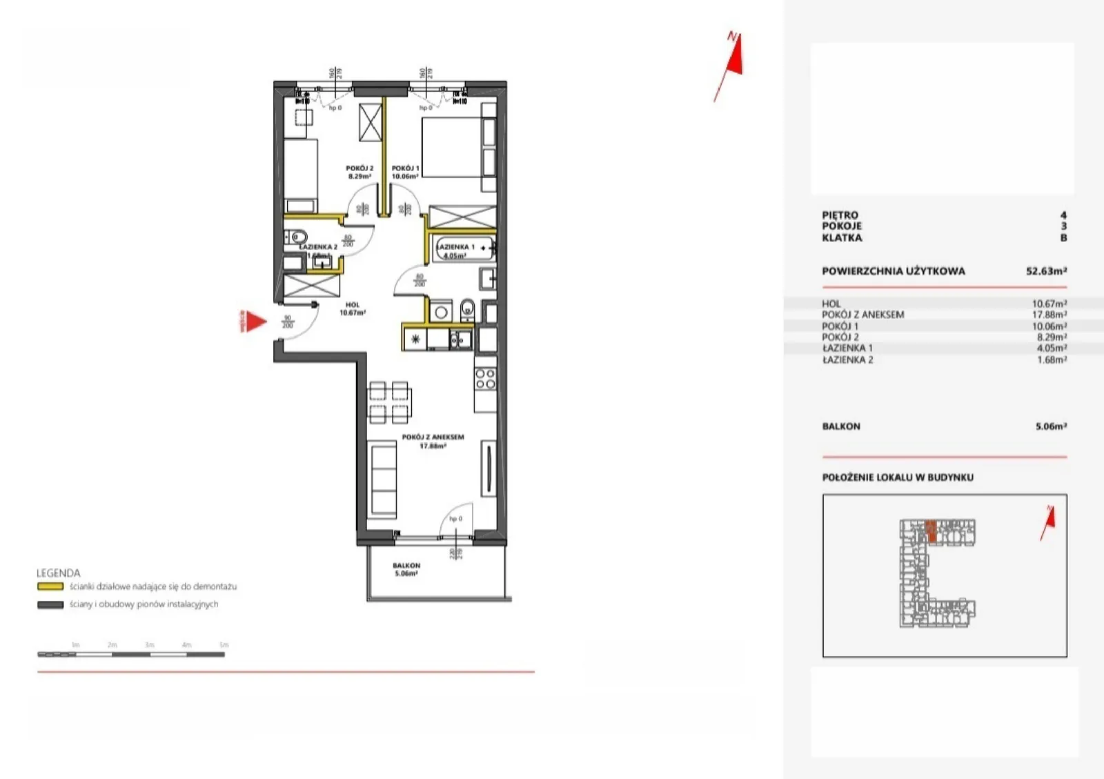 Floor plan: Apartment no. 42