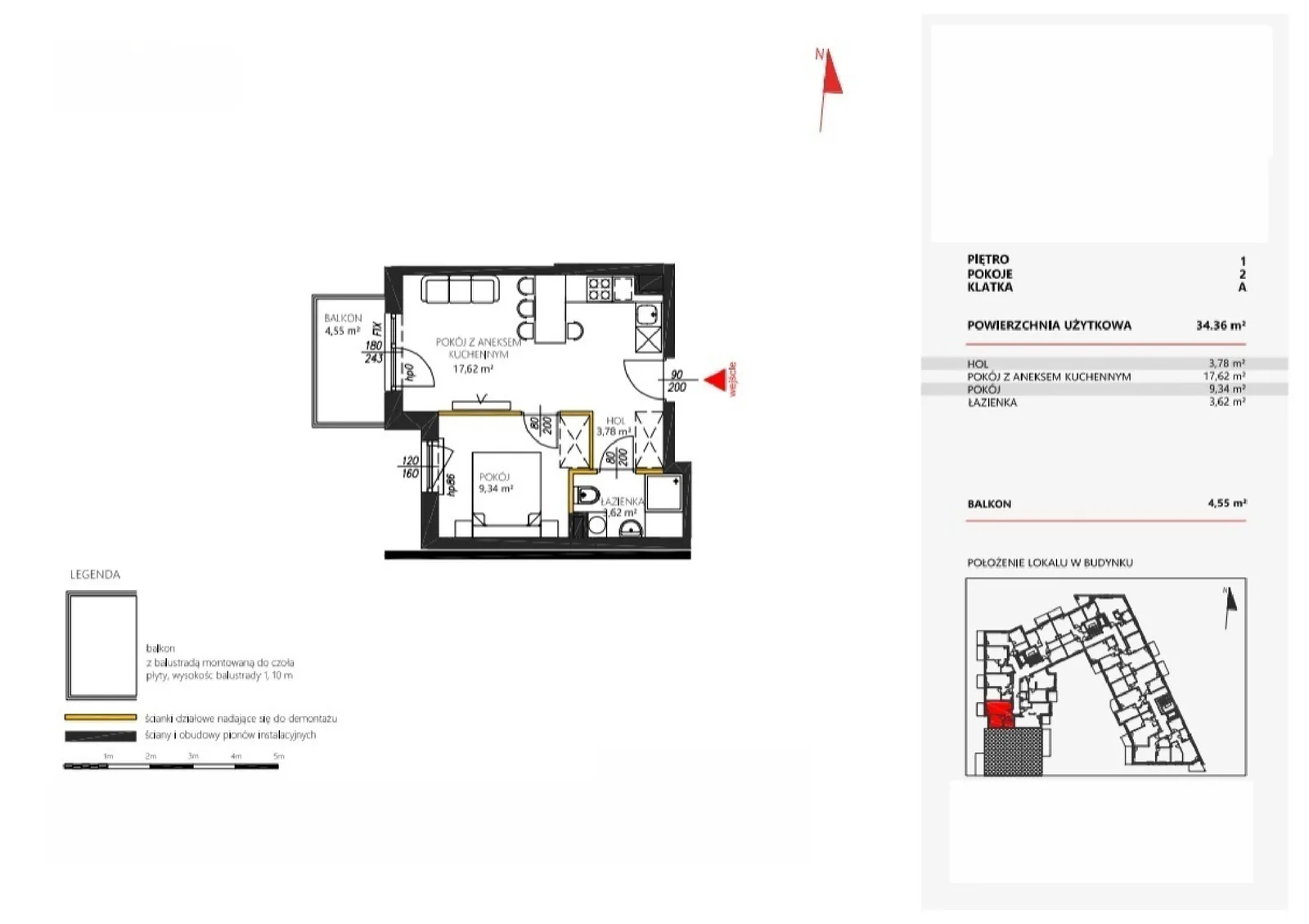 Floor plan: Apartment no. 7