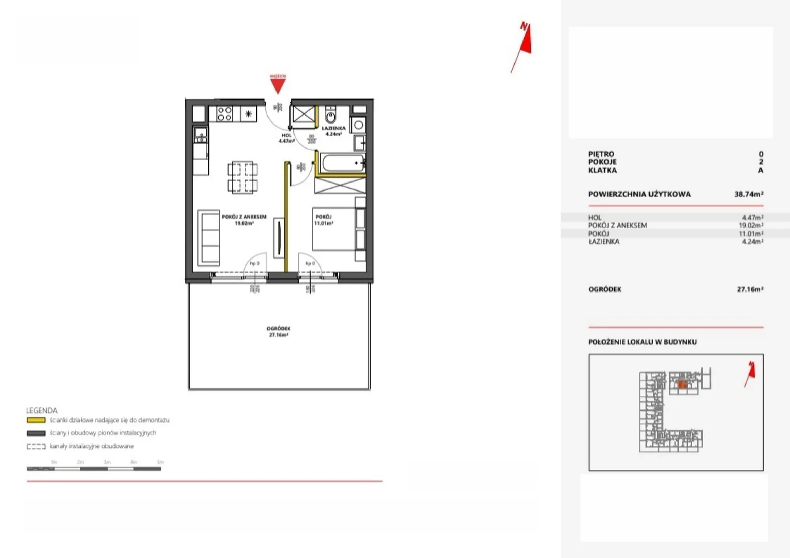 Floor plan: Apartment no. 2