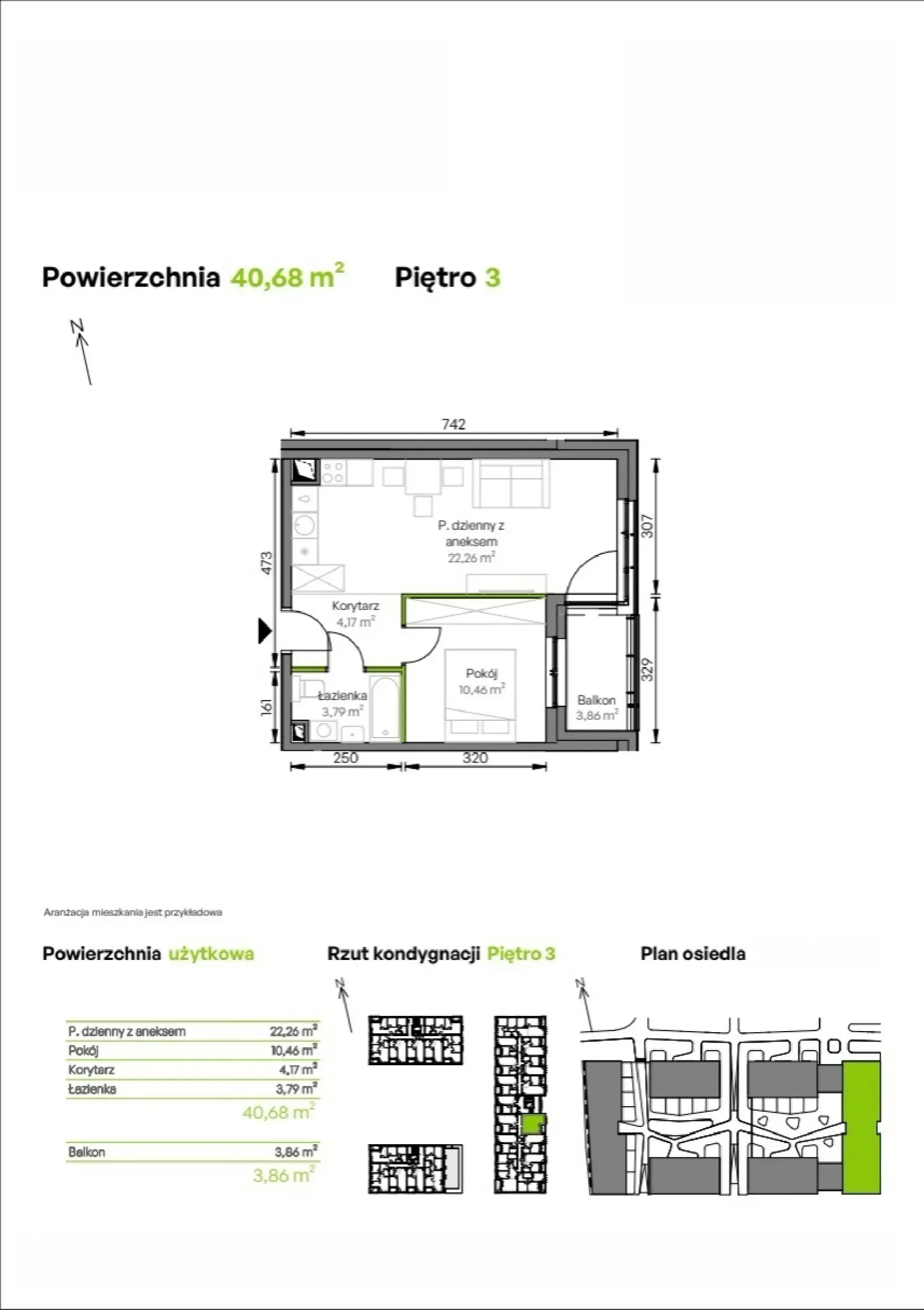 Rzut: Lokal D2/03/31, 2 pok.