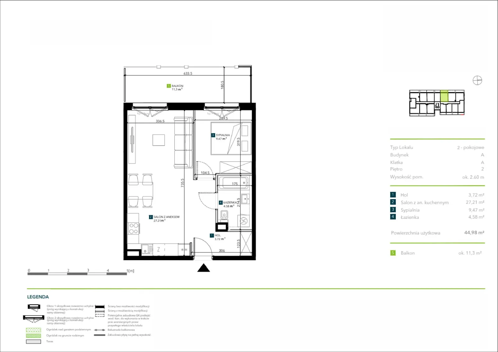 Floor plan: Apartment no. AA0209
