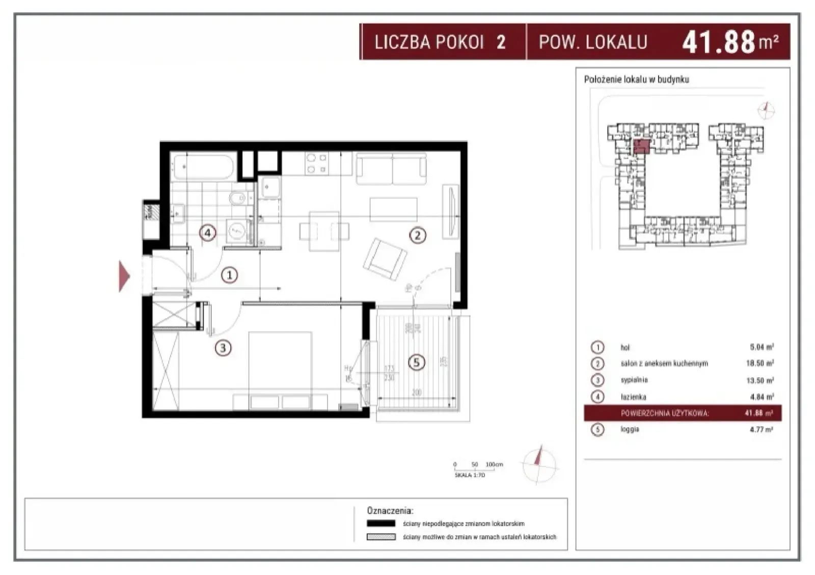 Floor plan: Apartment no. H/8/194
