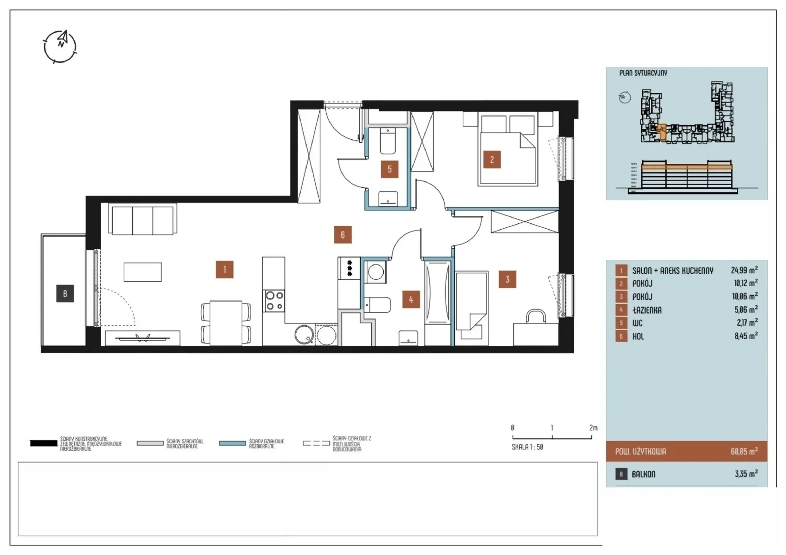 Floor plan: Apartment no. B10/042