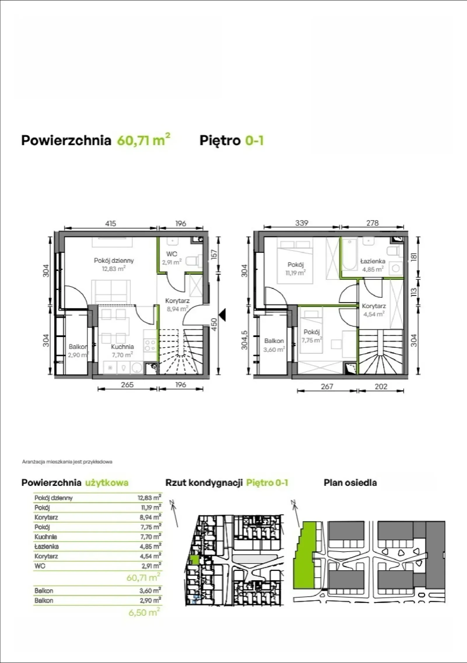 Rzut: Lokal A1/00/08, 3 pok.