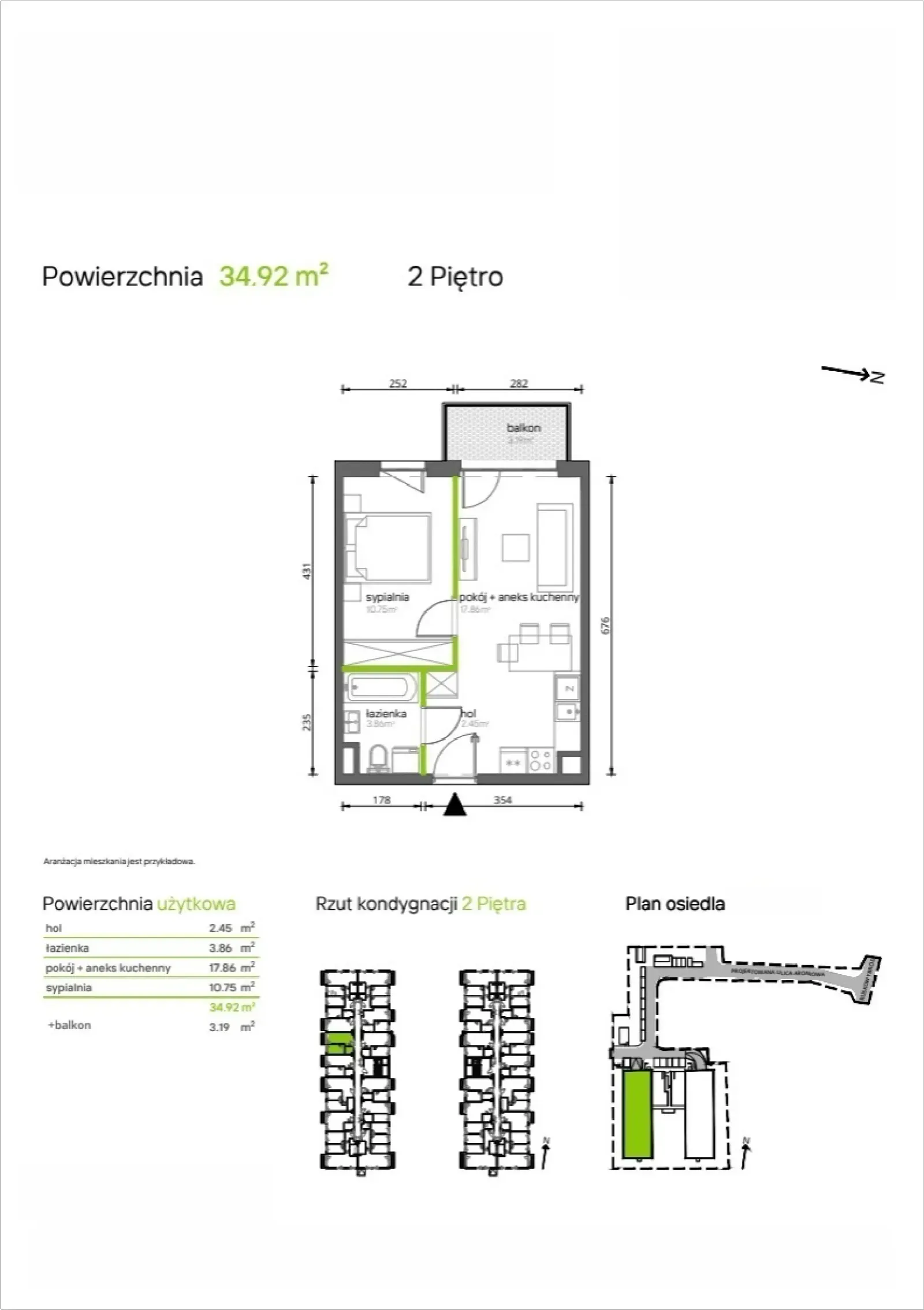 Rzut: Lokal 1.2.33, 2 pok.