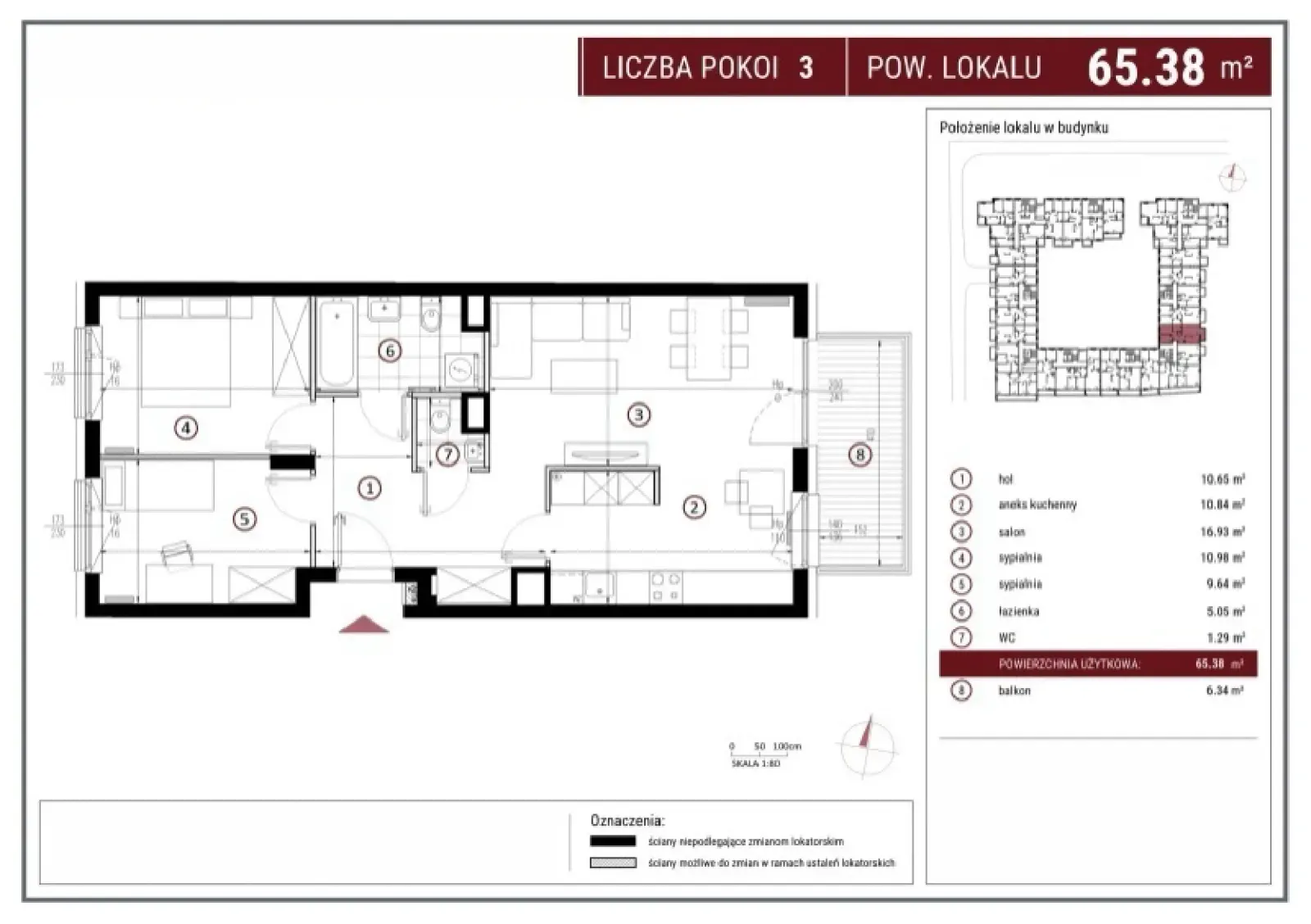 Floor plan: Apartment no. C/5/76