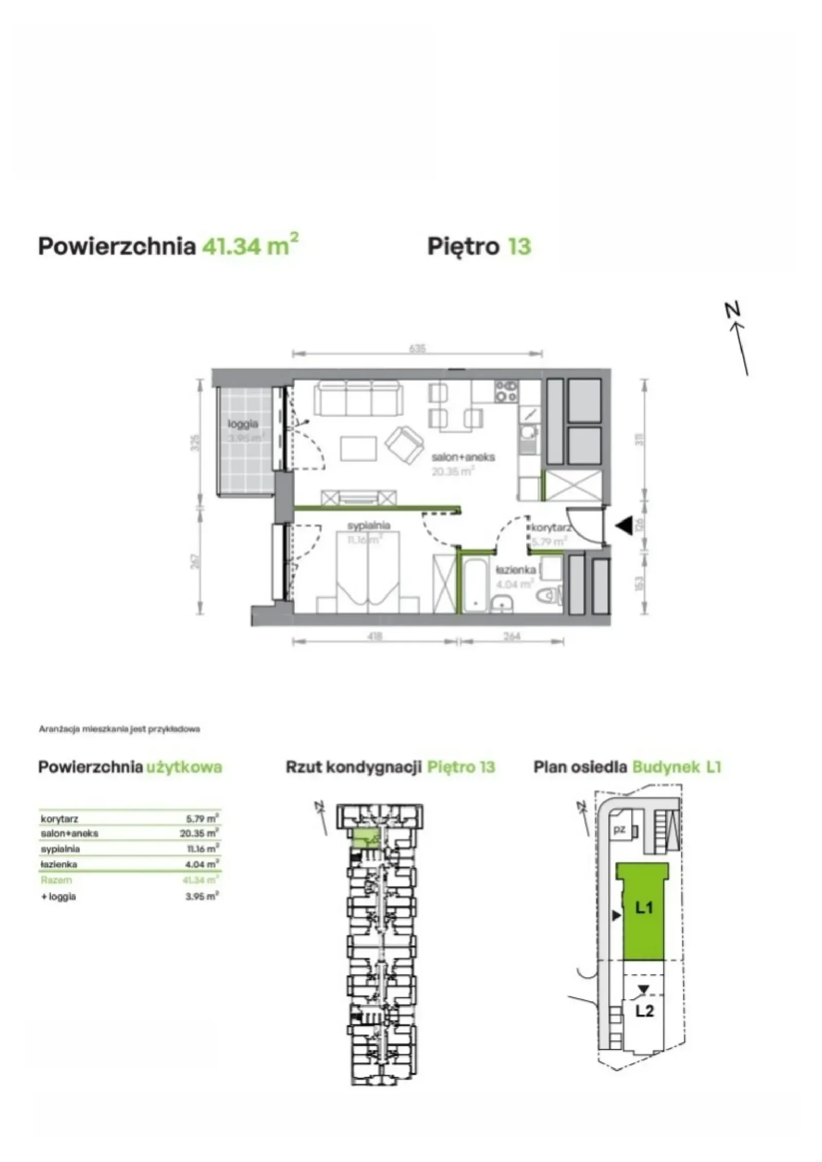 Планировка: Квартира № L1/13/124