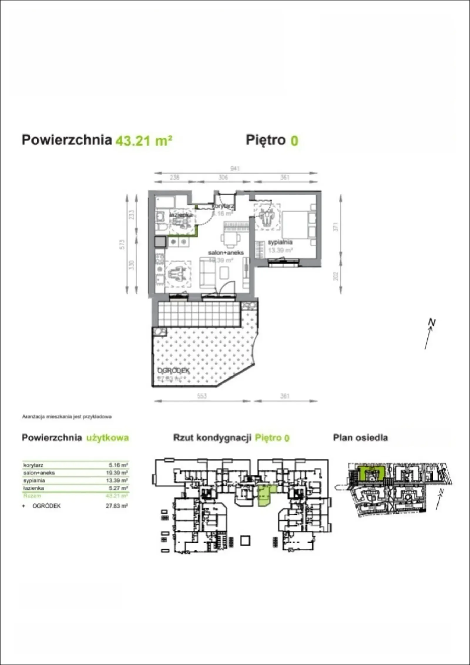 Rzut: Lokal M3/2/0/4, 2 pok.