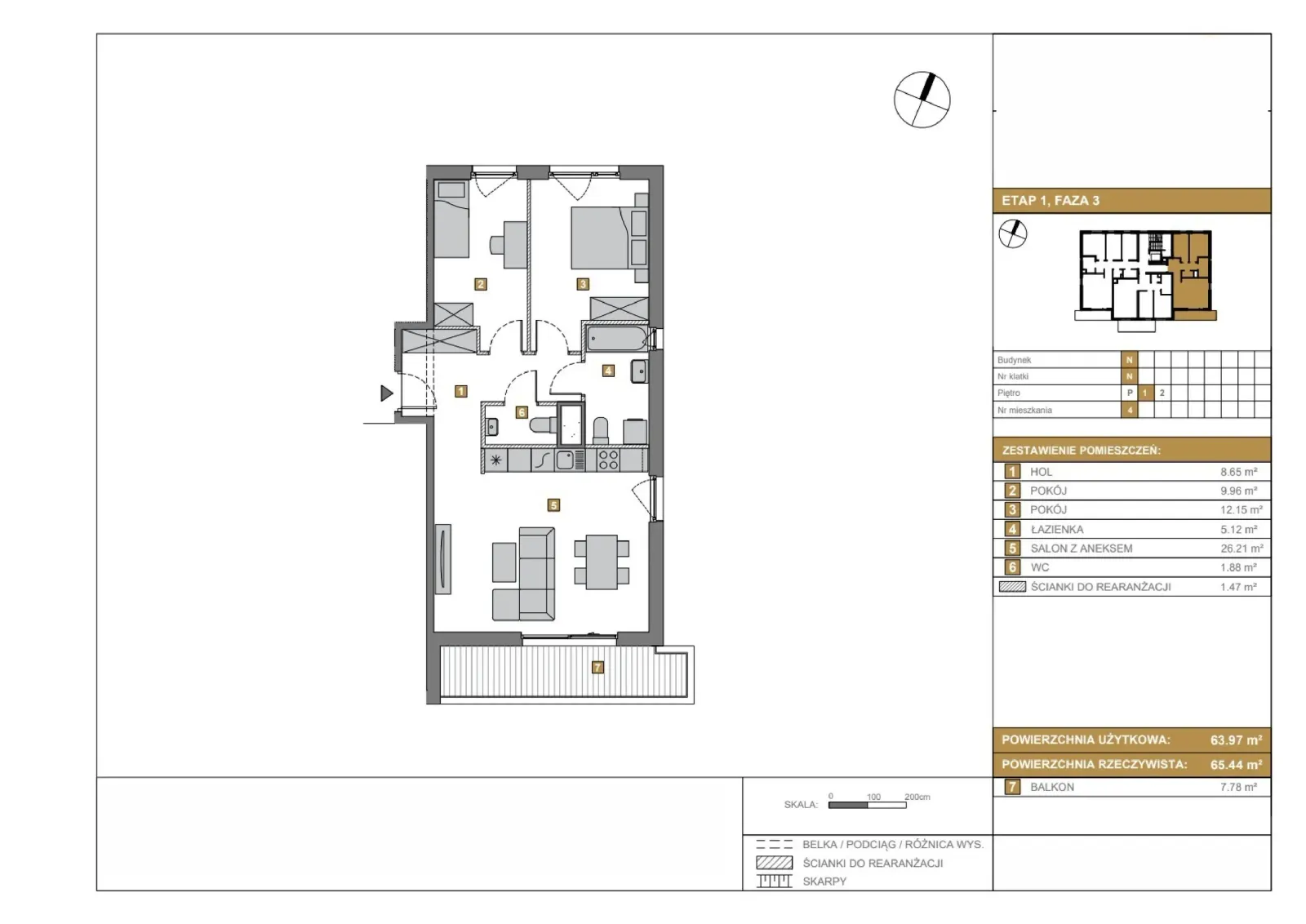 Floor plan: Apartment no. N4