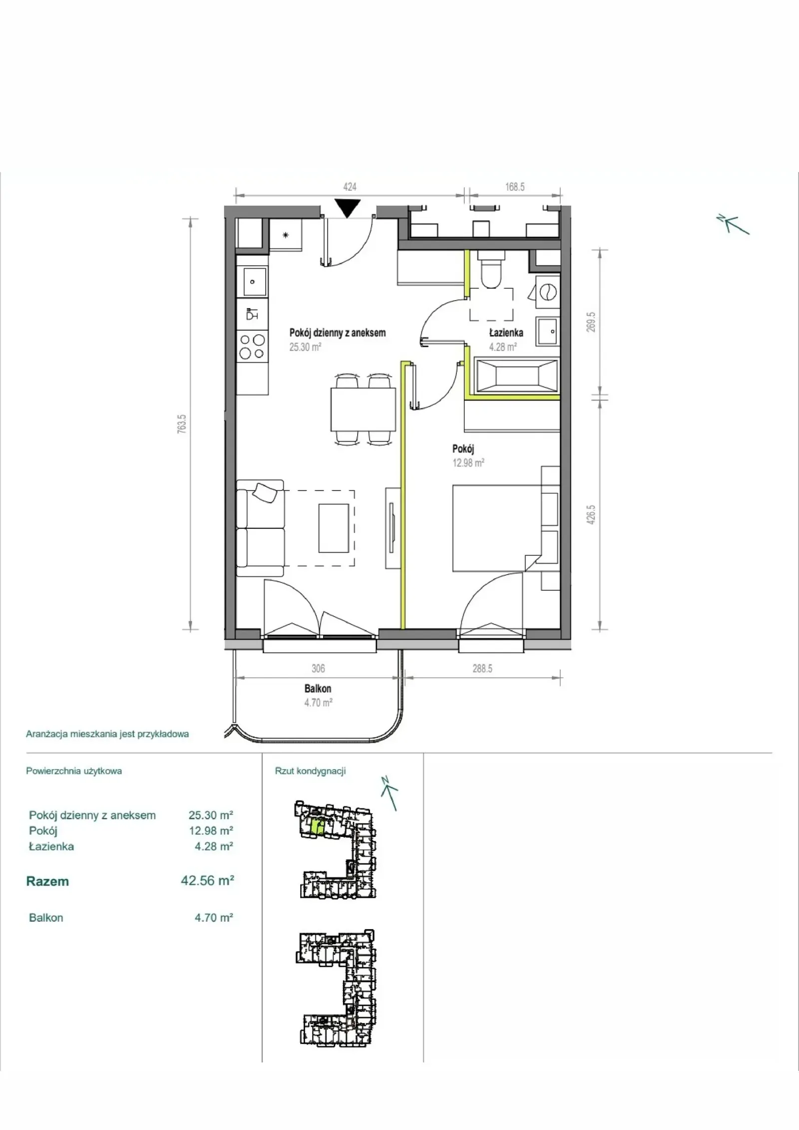 Floor plan: Apartment no. A/1/11