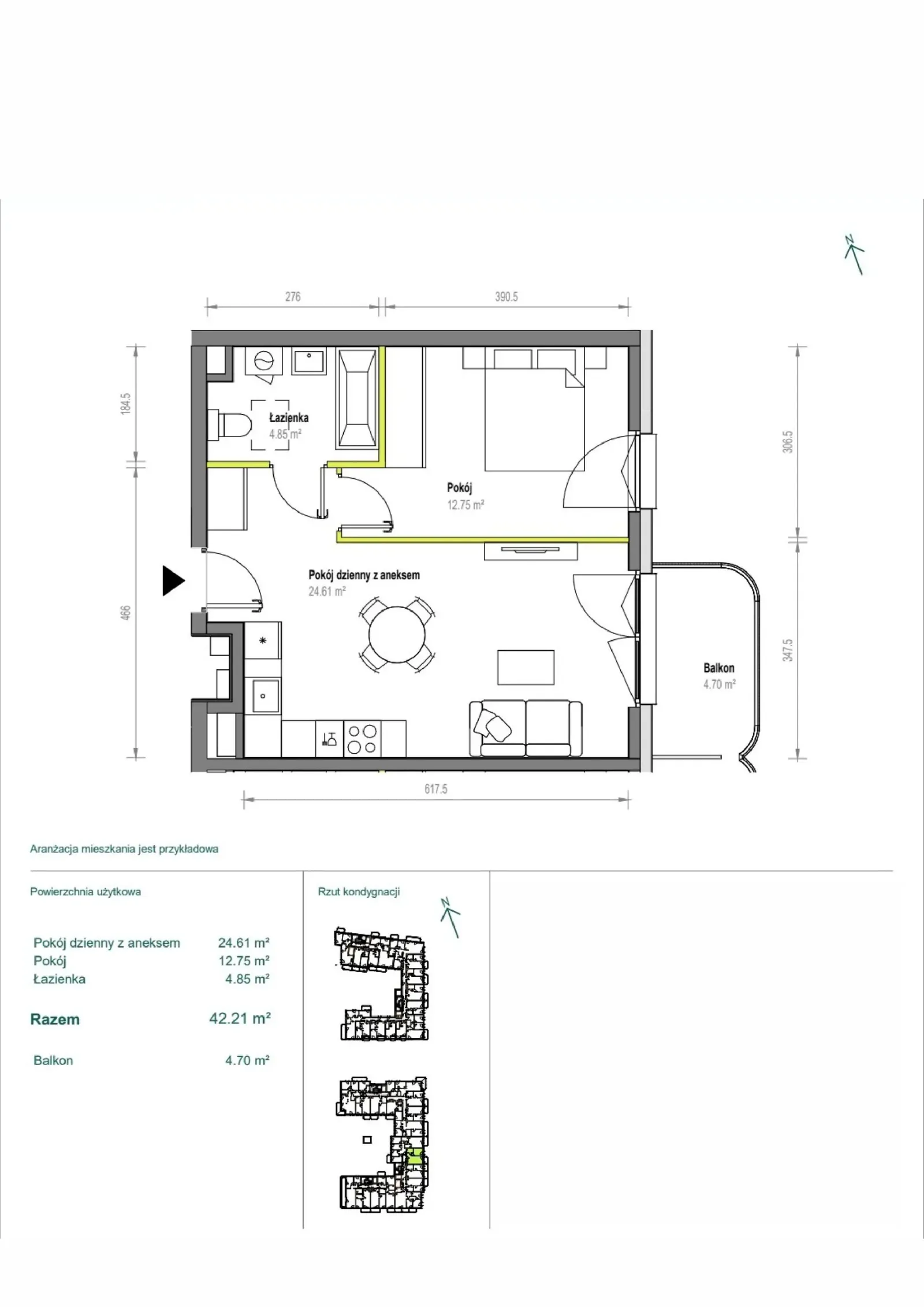 Floor plan: Apartment no. B/2/130