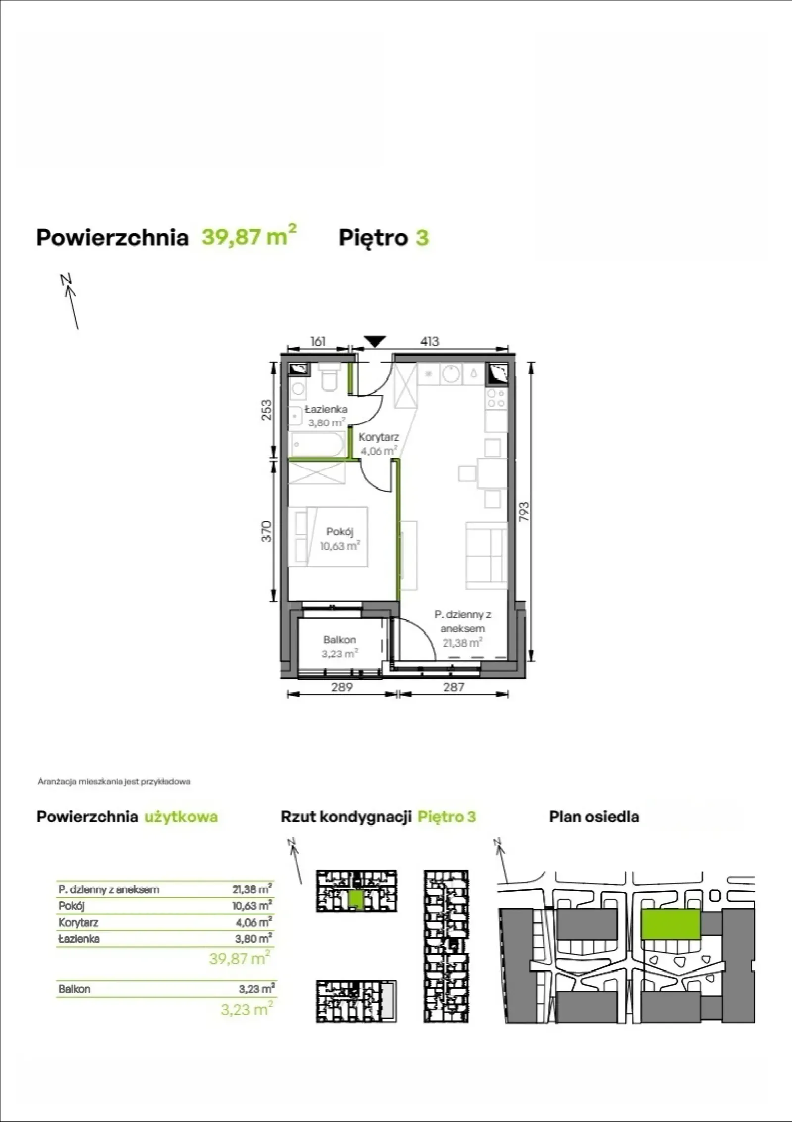 Rzut: Lokal D1/03/23, 2 pok.