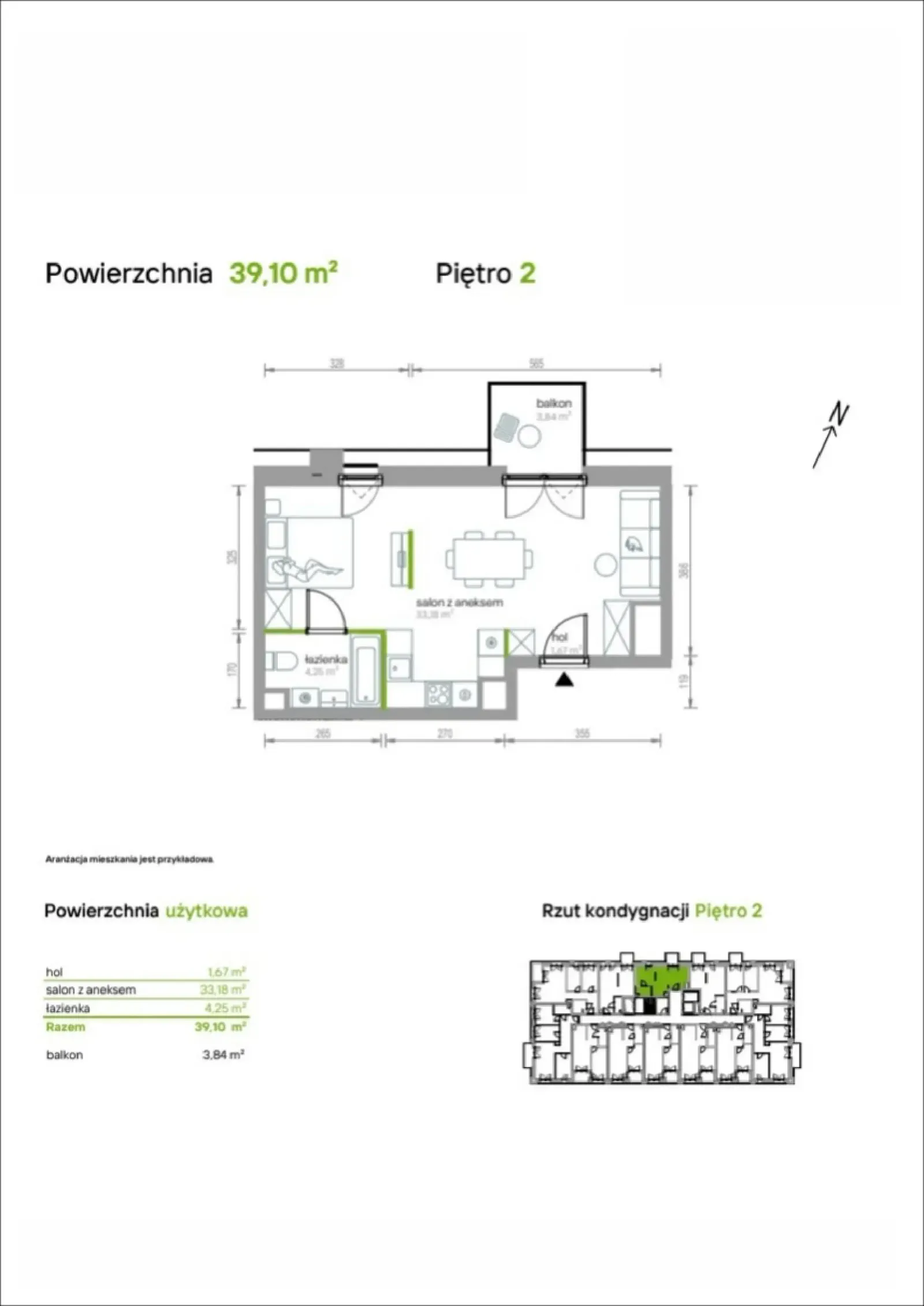 Rzut: Lokal 2/A/09, 1 pok.