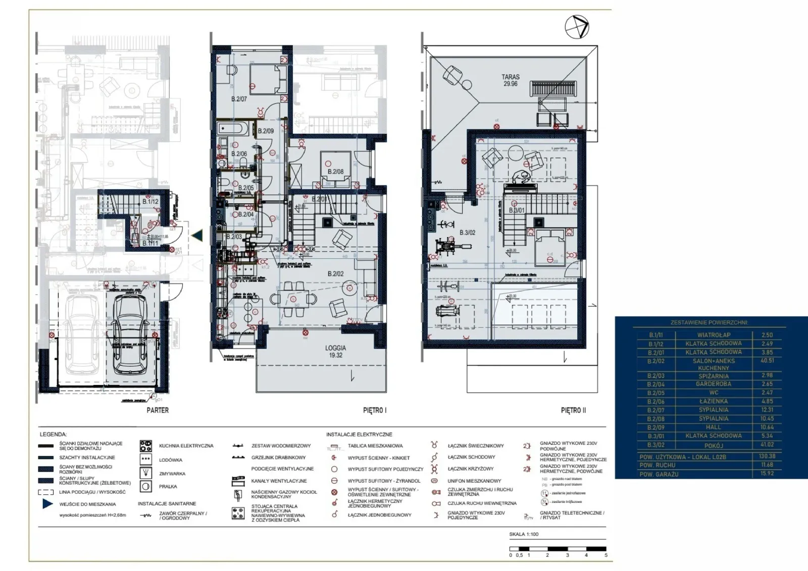 Floor plan: Apartment no. L02B