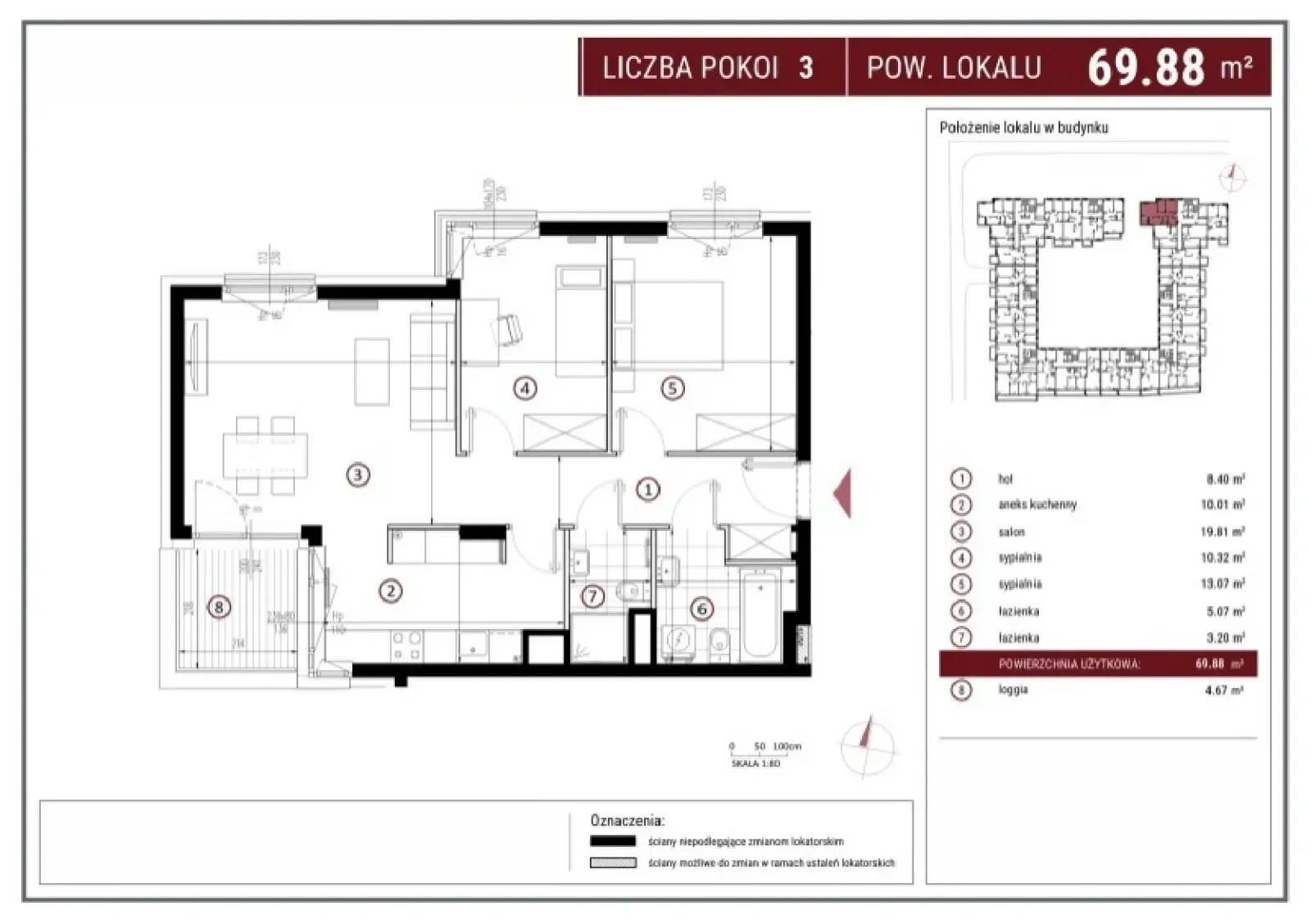 Floor plan: Apartment no. A/5/22