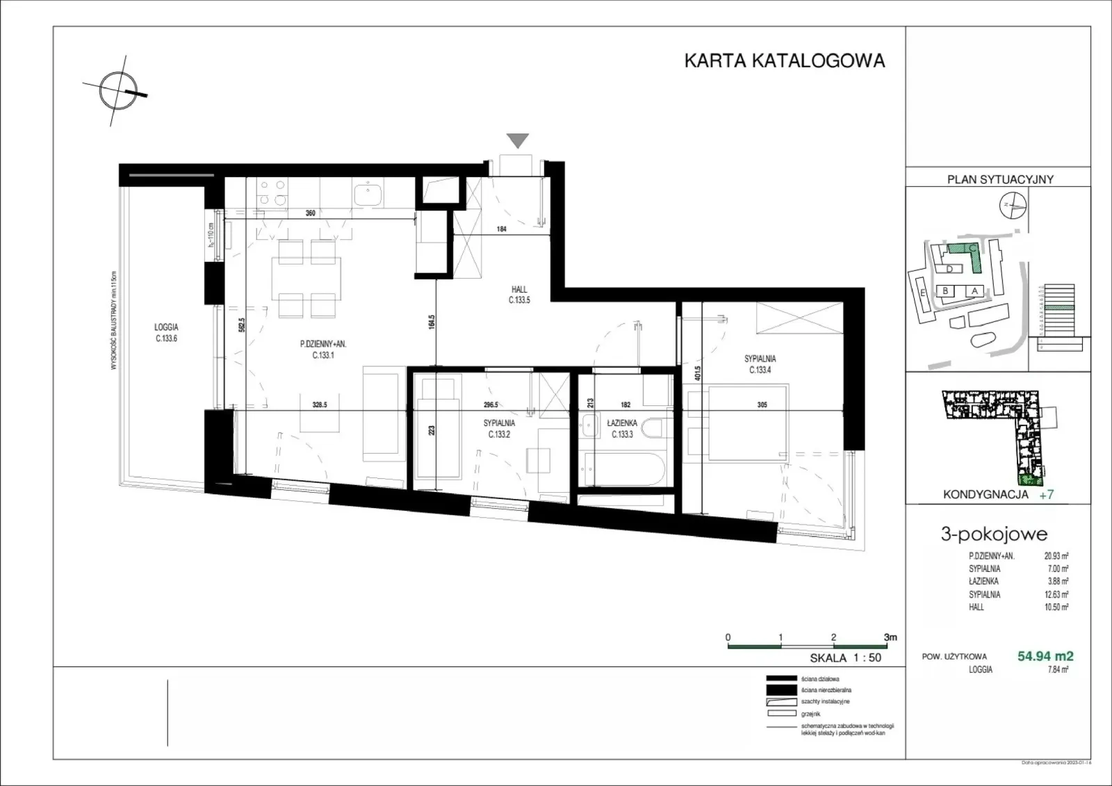 Планировка: Квартира № C.133