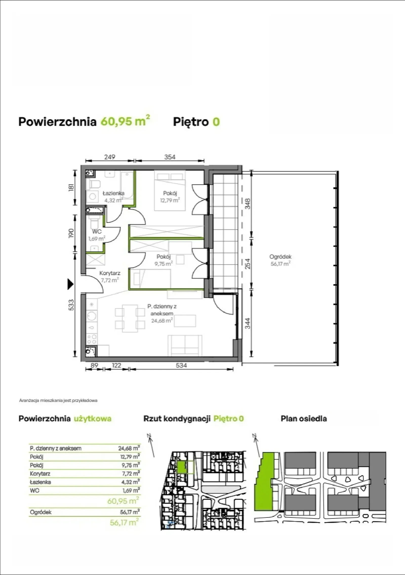 Floor plan: Apartment no. A1/00/11