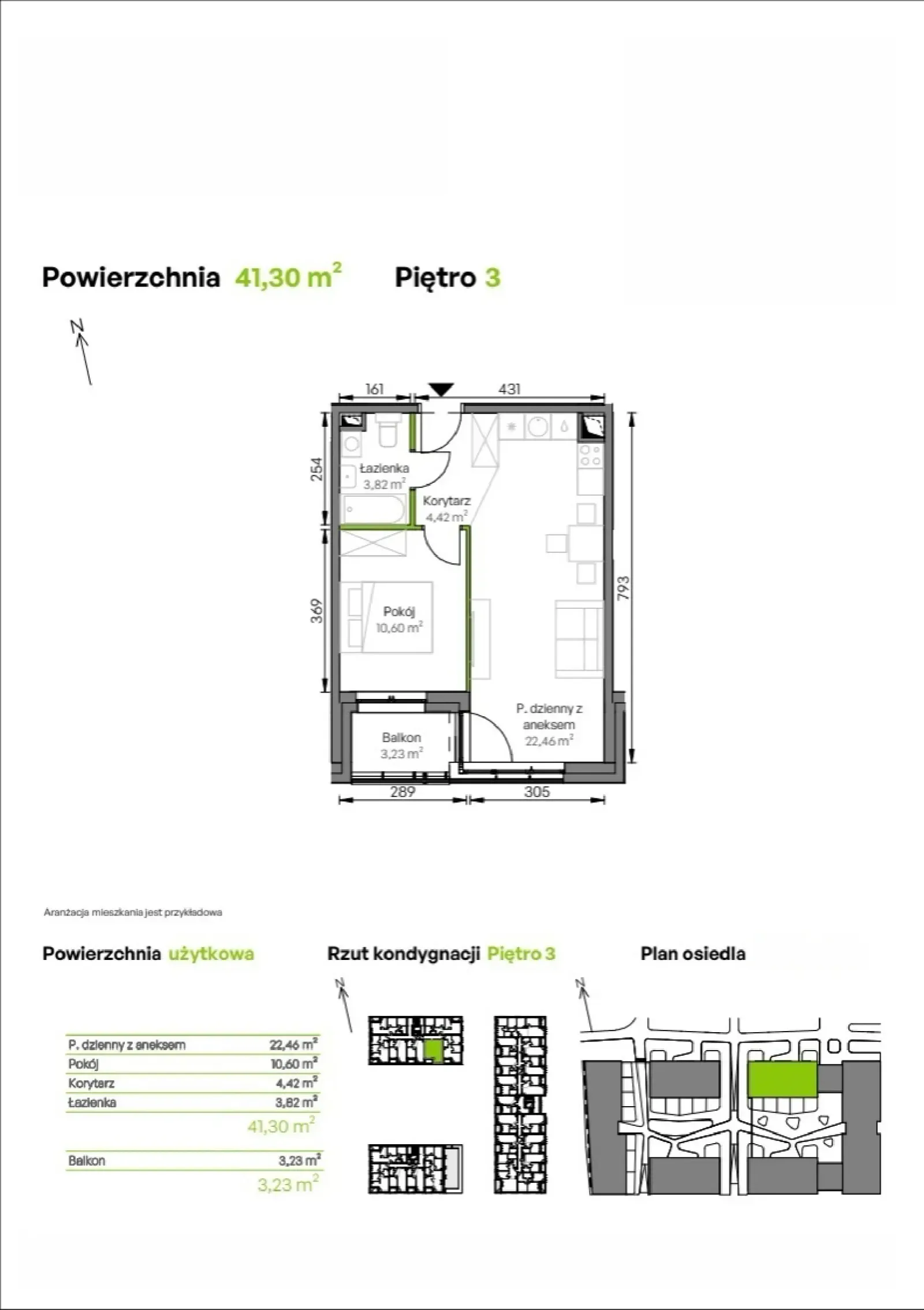 Rzut: Lokal D1/03/22, 2 pok.