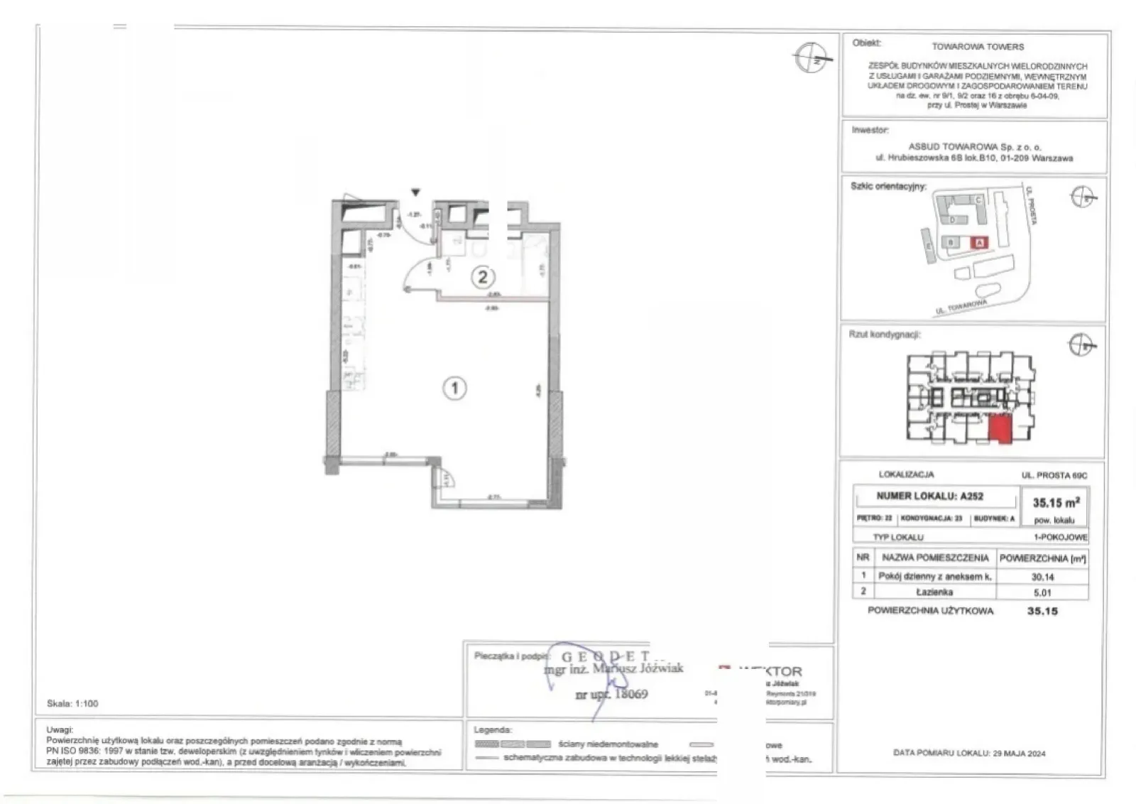 Floor plan: Apartment no. A.252