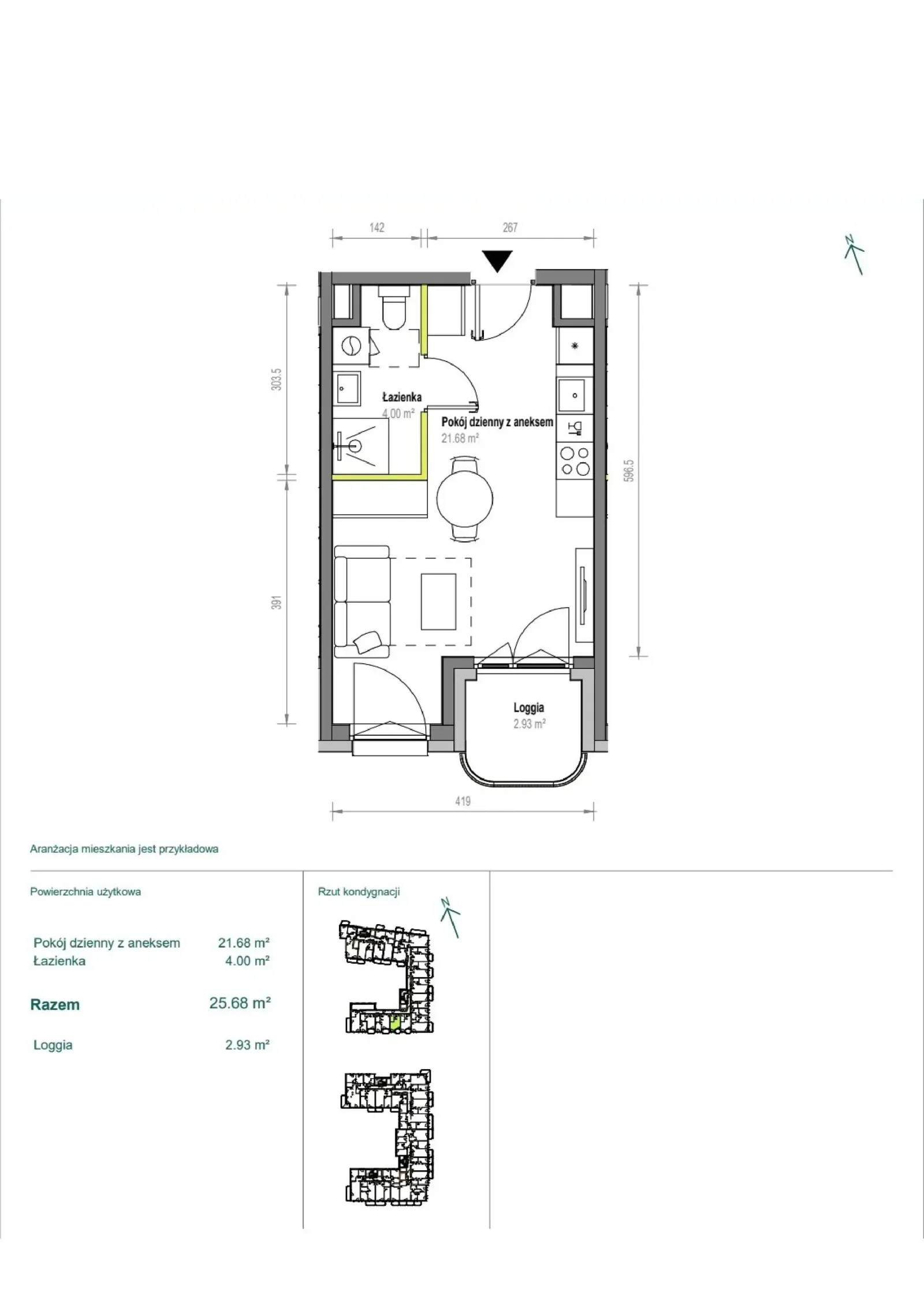 Floor plan: Apartment no. A/2/59