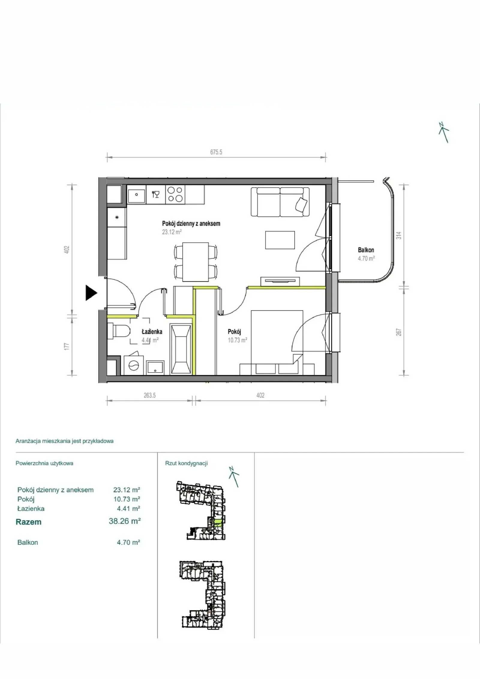 Floor plan: Apartment no. A/2/78