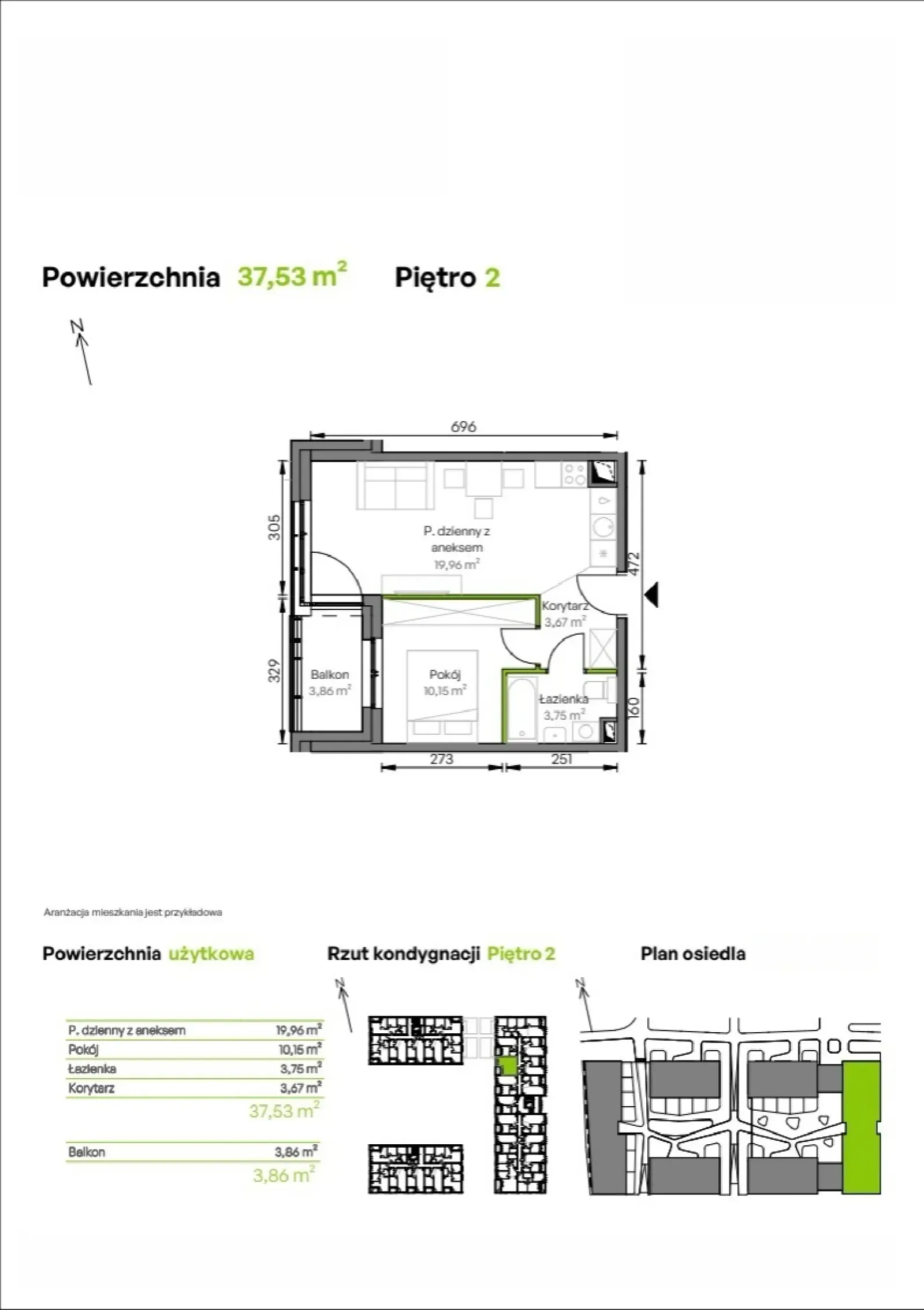 Rzut: Lokal D2/02/25, 2 pok.