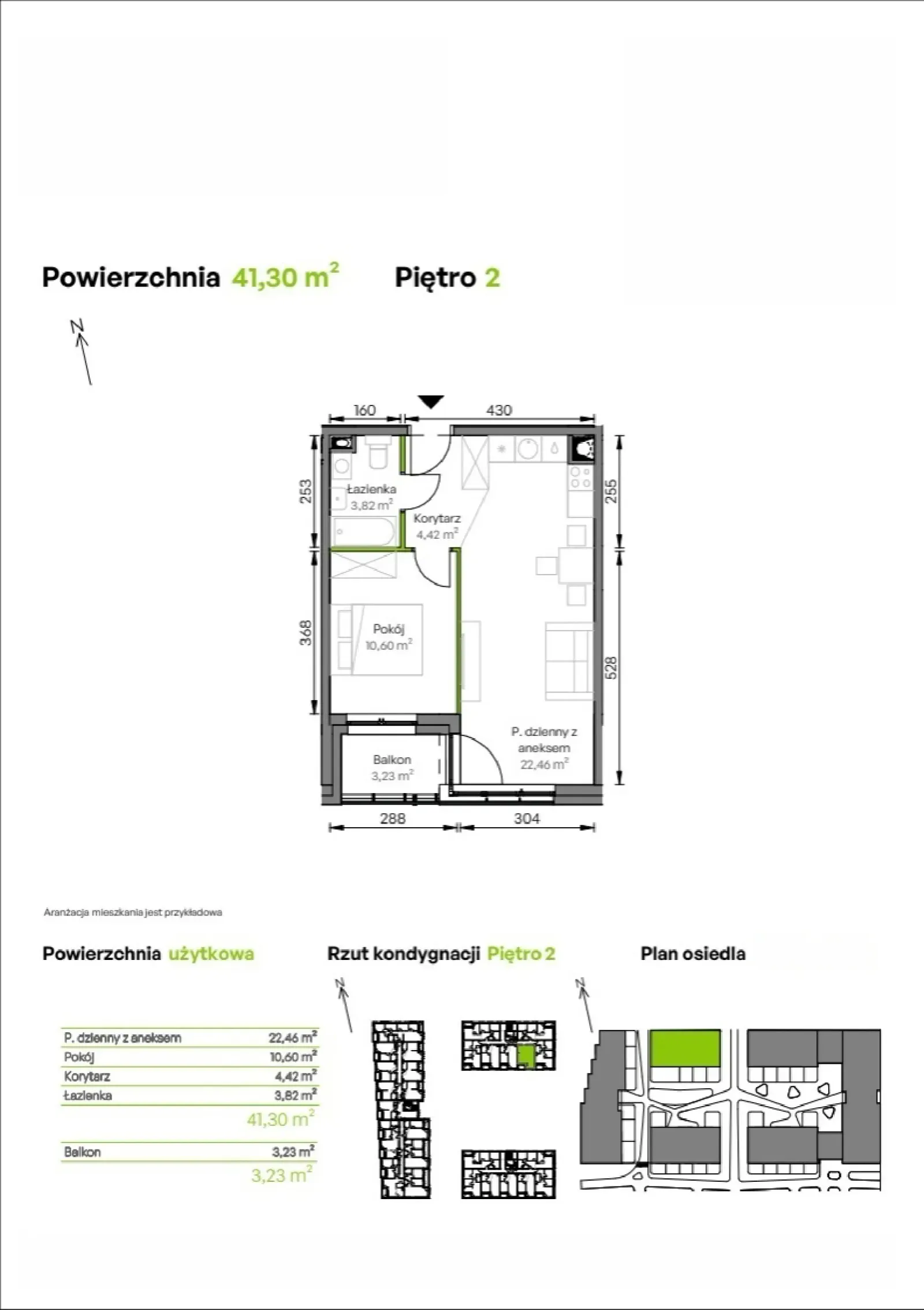 Rzut: Lokal C2/02/15, 2 pok.
