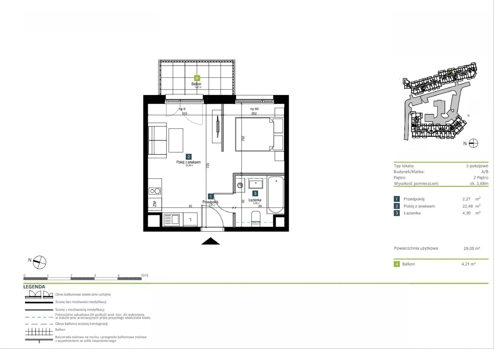 Floor plan: Apartment no. AB0205