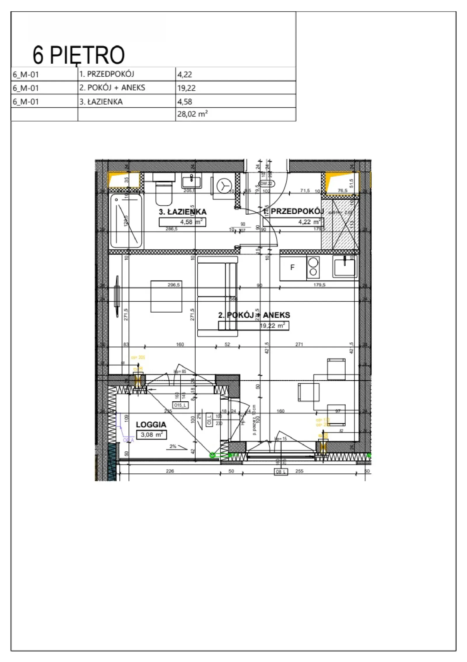 Floor plan: Apartment no. A50