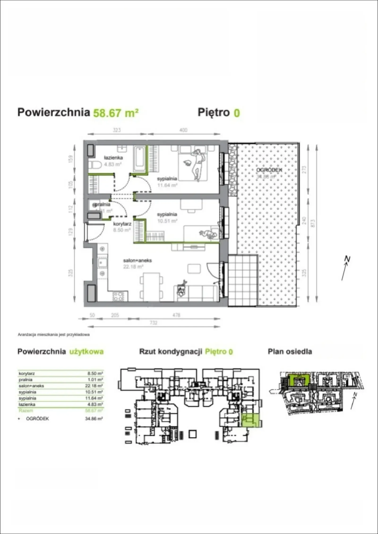 Rzut: Lokal M3/3/0/4, 3 pok.