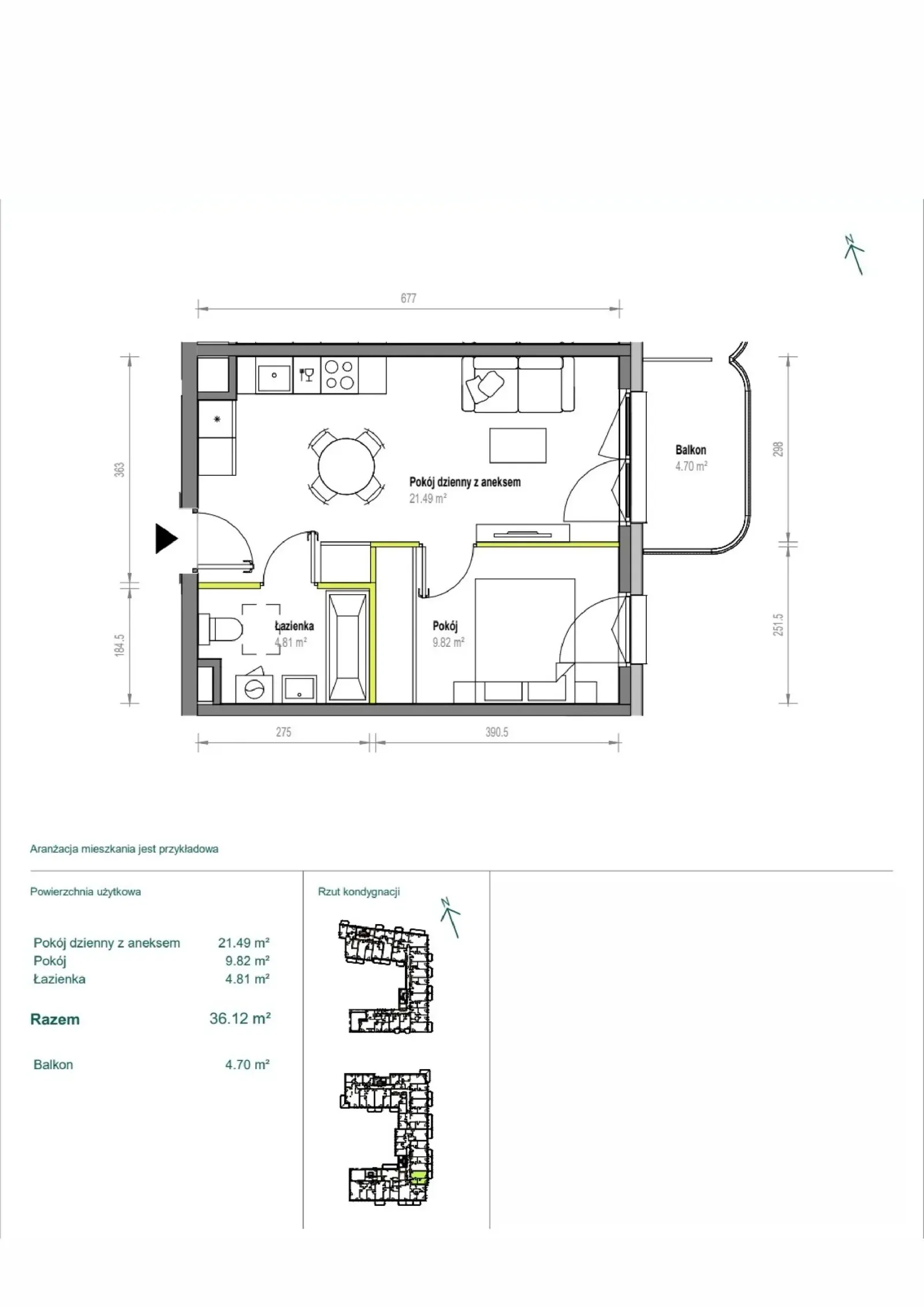 Floor plan: Apartment no. B/2/147