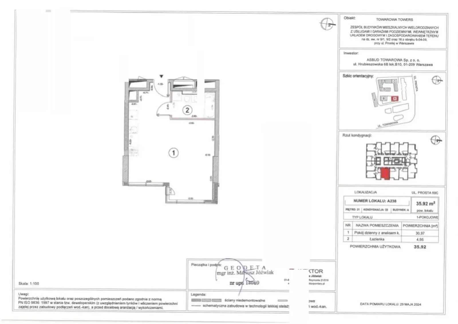 Floor plan: Apartment no. A.238